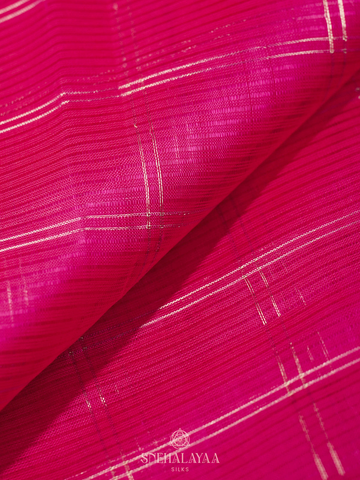 Rani Pink Mangalagiri Silk Cotton Saree