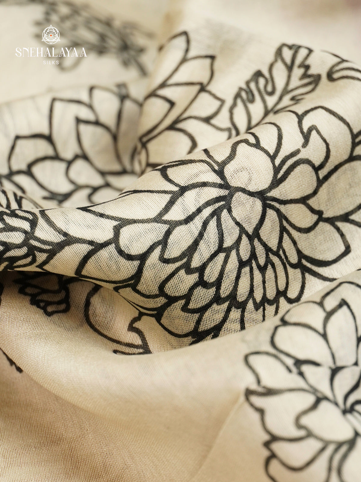 Off White Chanderi Saree