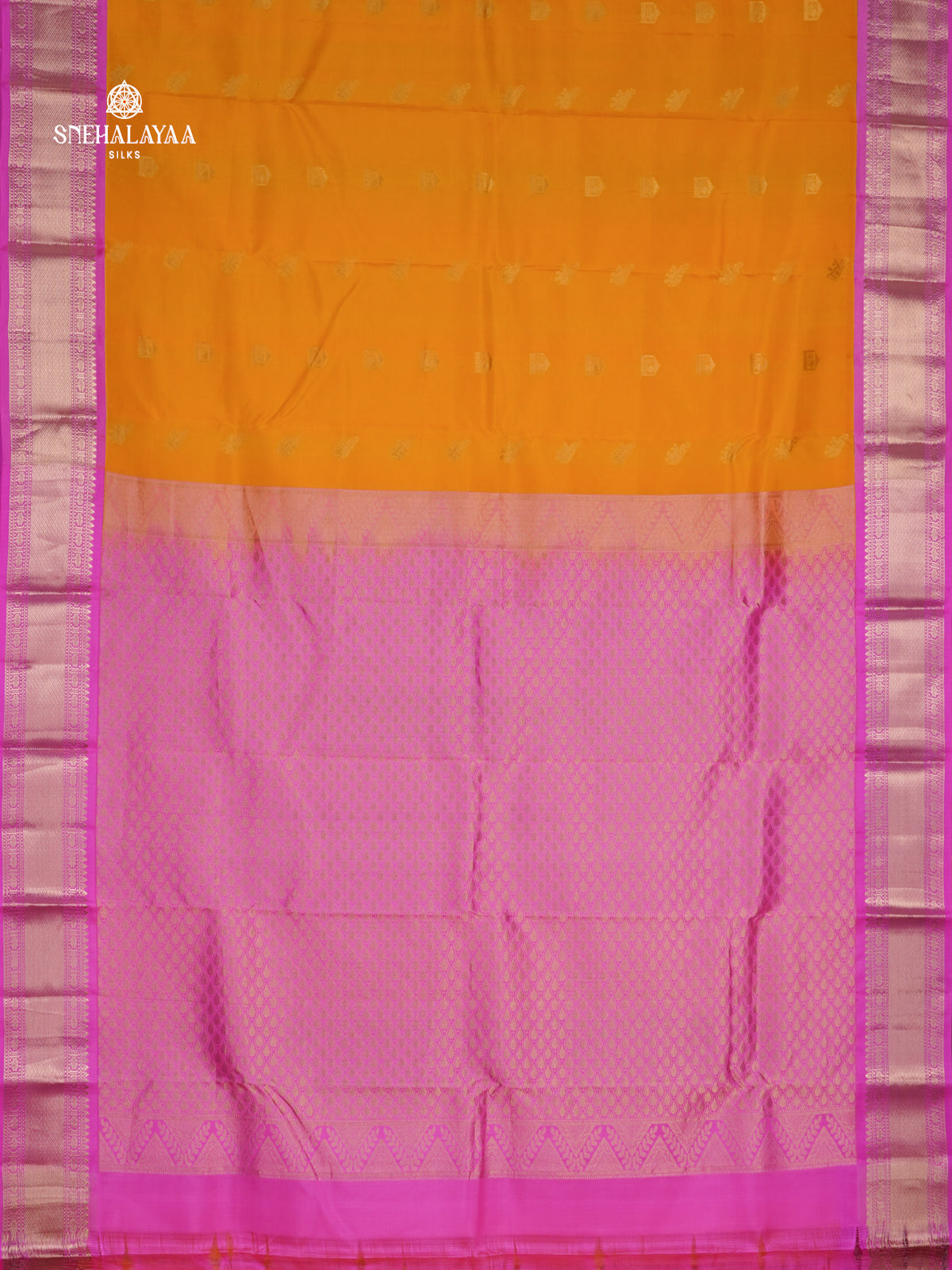 Orange Kanjivaram Silk Saree