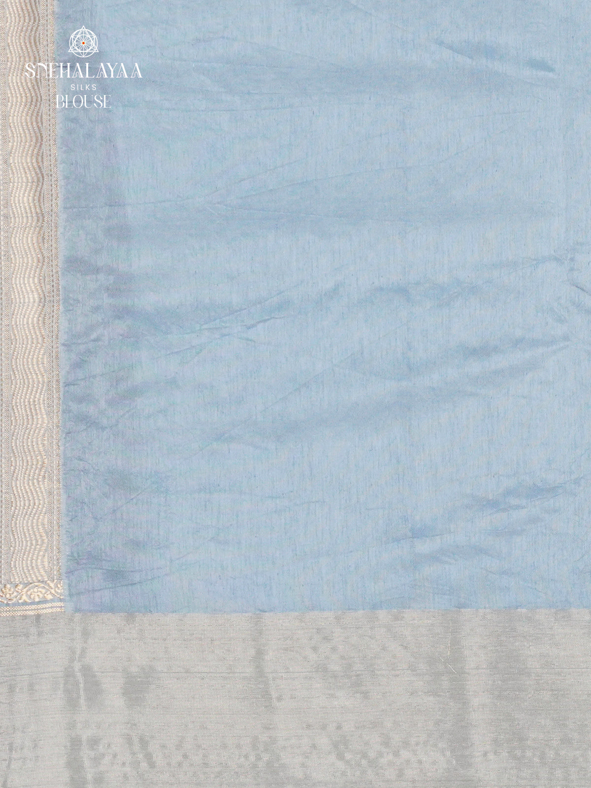 Berry Blue Banaras Dupion Silk Saree