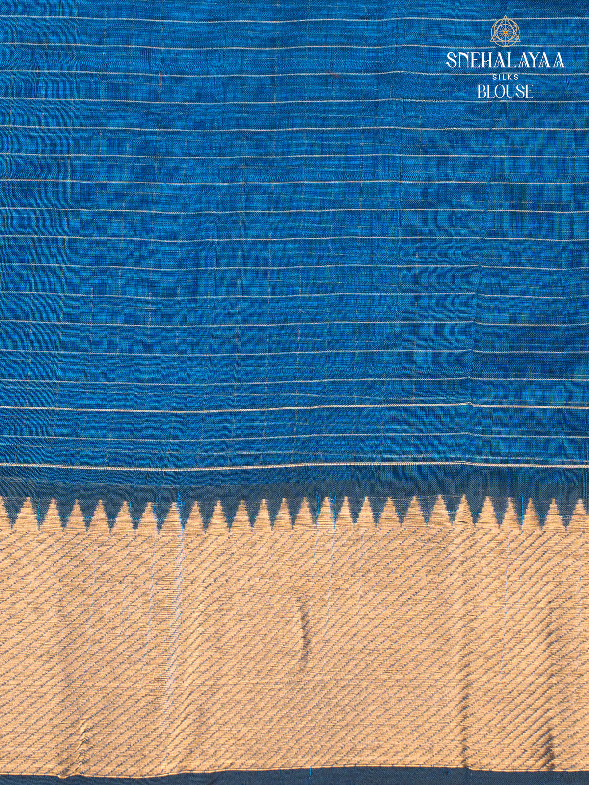 Blue Mangalagiri Silk Cotton Saree