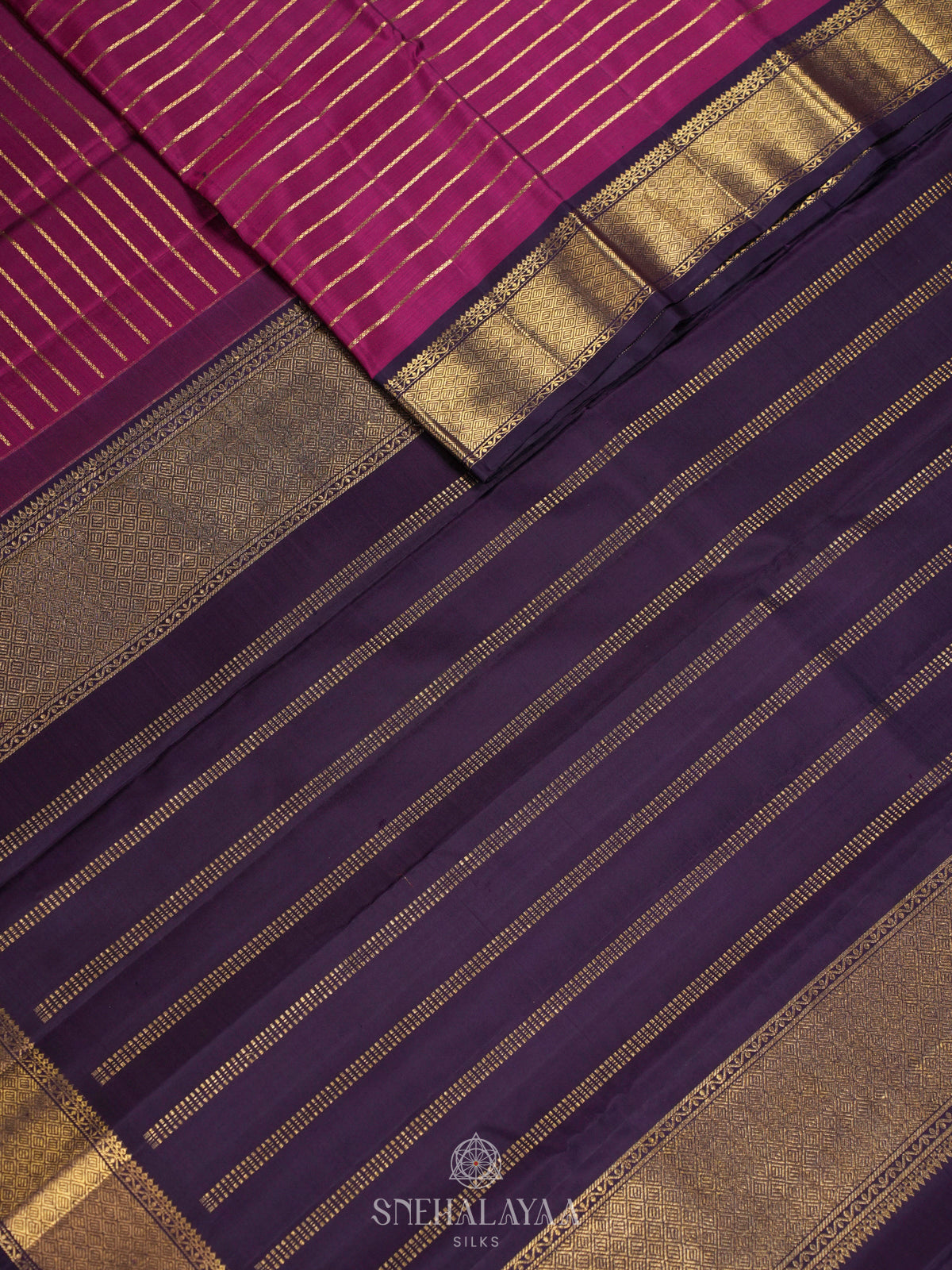 Magenta Kanjivaram Silk Saree