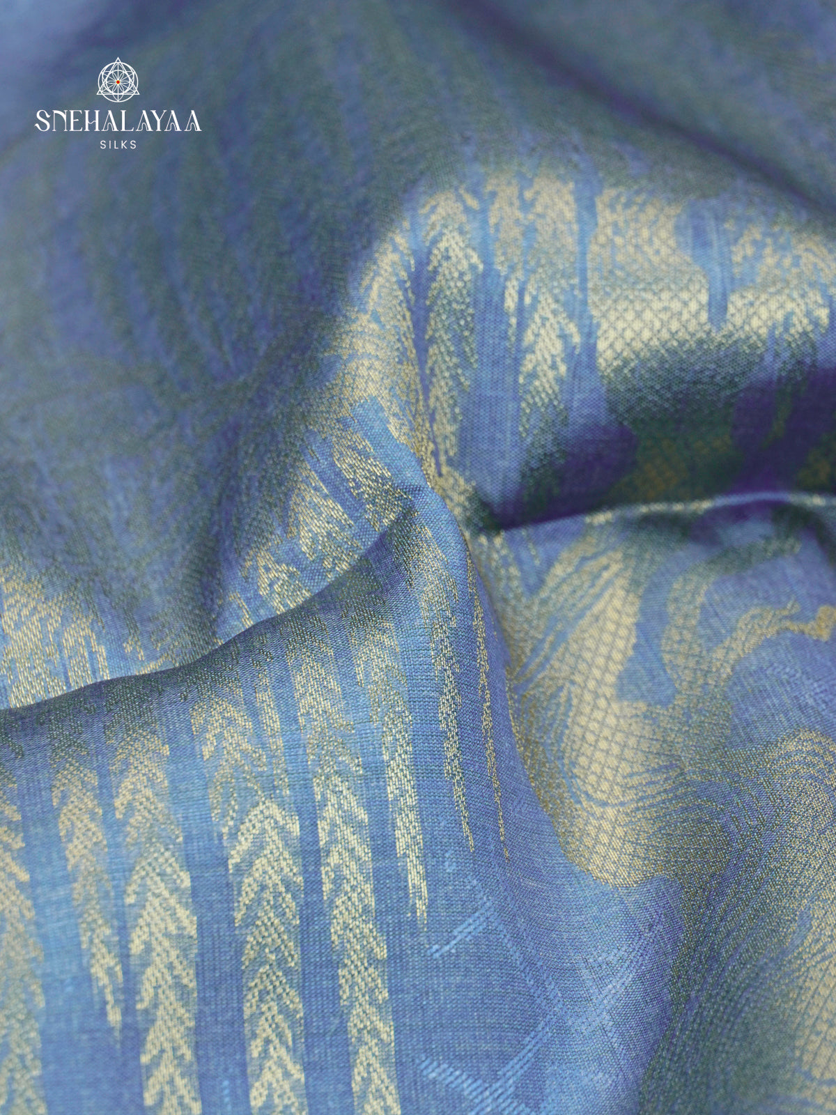 Blue Jute Saree