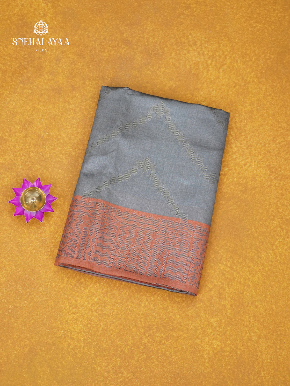 Grey Jute Saree