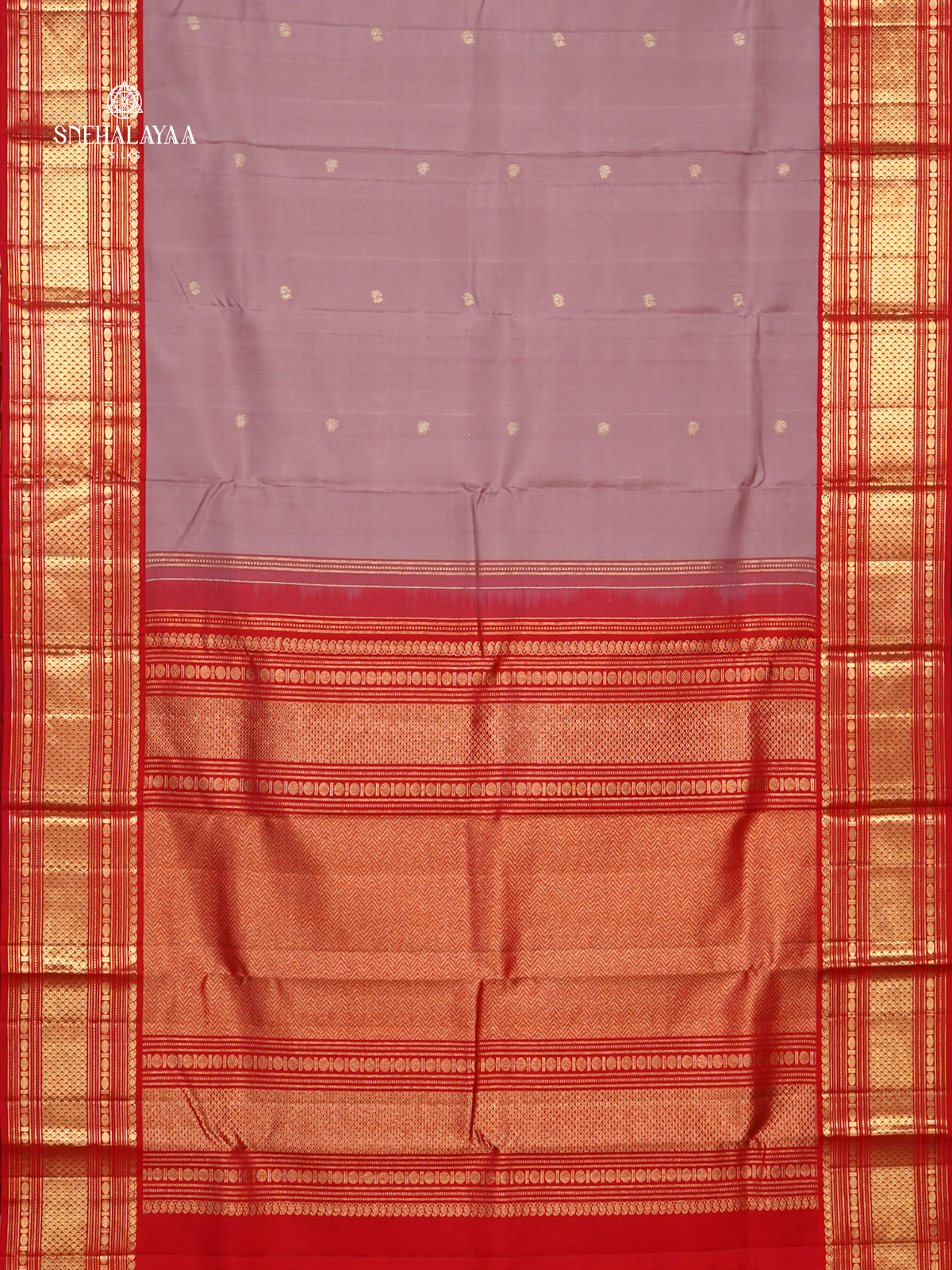 Lavender Kanjivaram Silk Saree