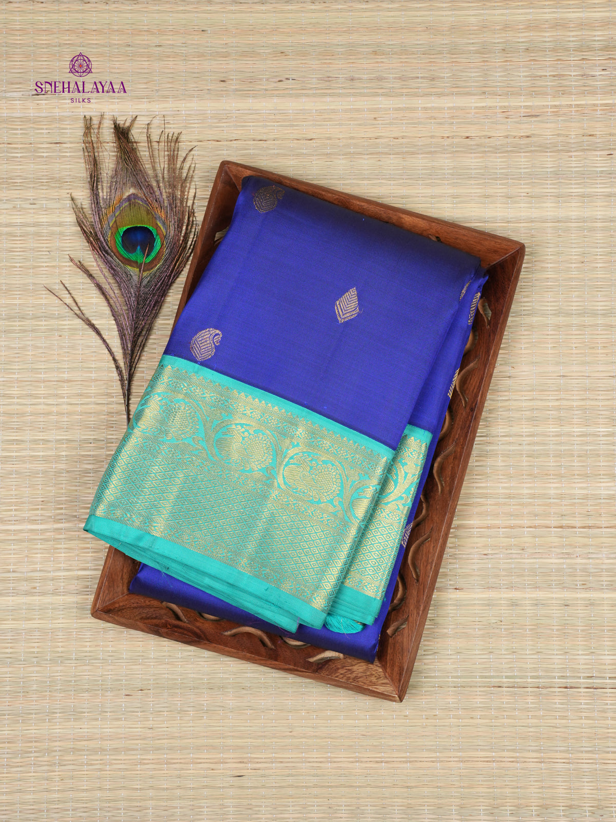 Royal Blue Kanjivaram Silk Saree