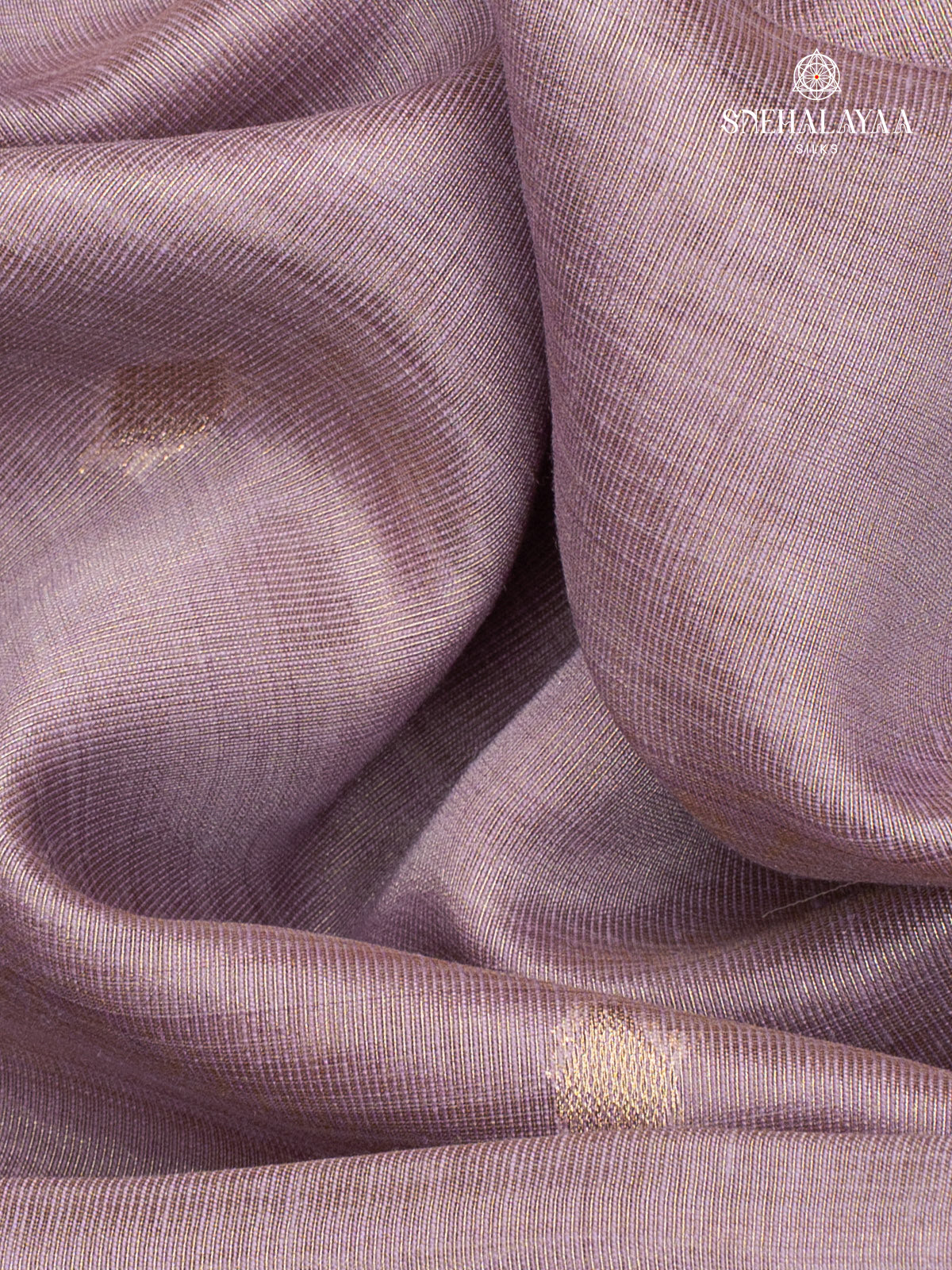 Lavender Munga Tissue Cotton Saree