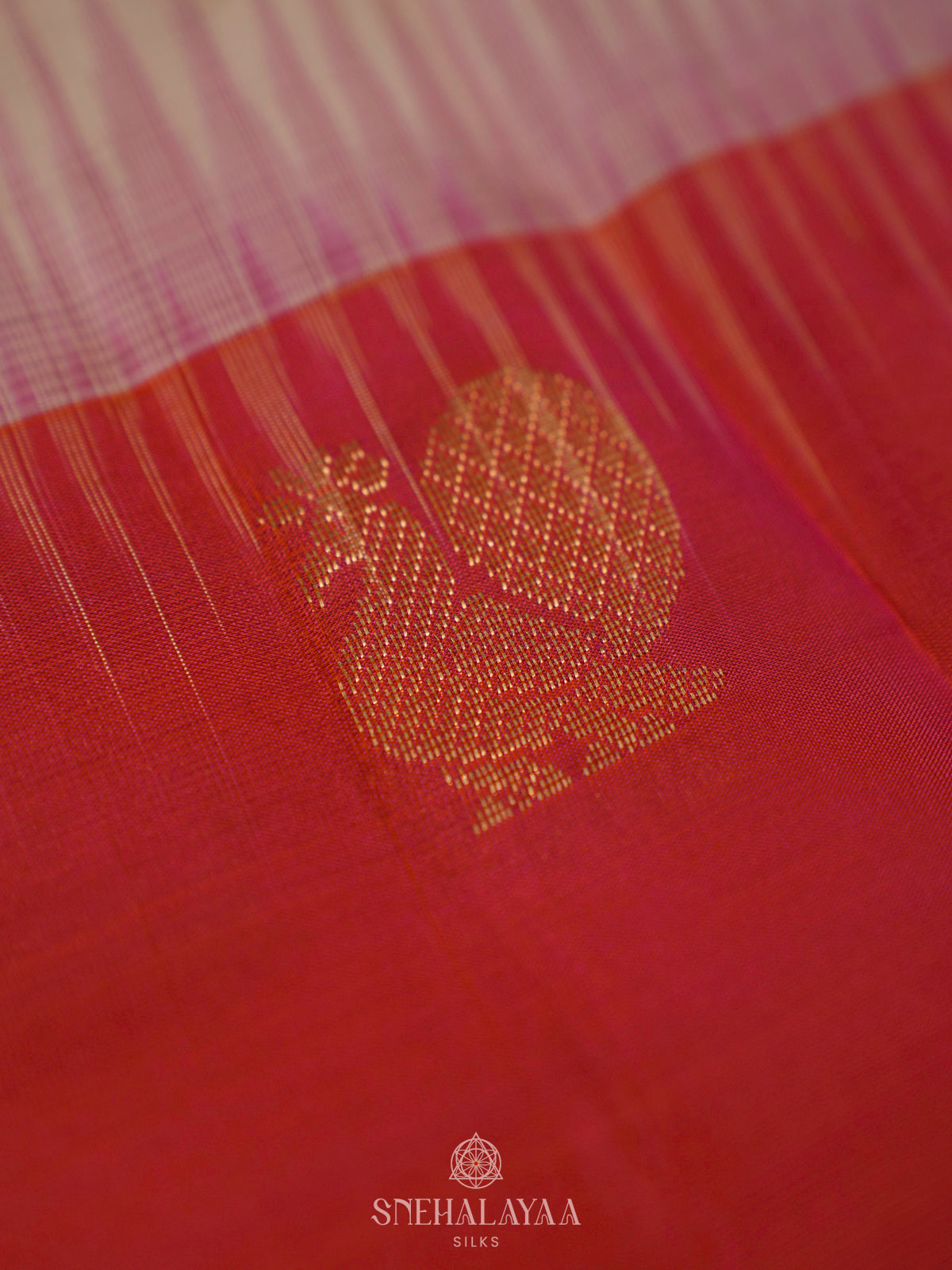 White Kanjivaram Silk Saree