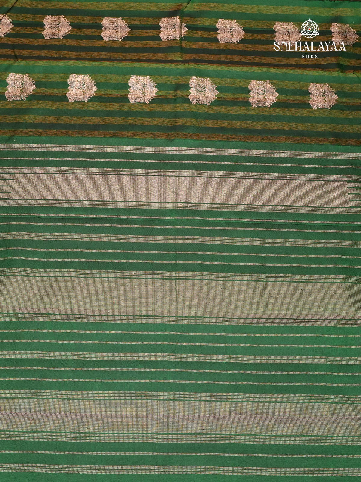 Emerald Green Kanjivaram Silk Saree