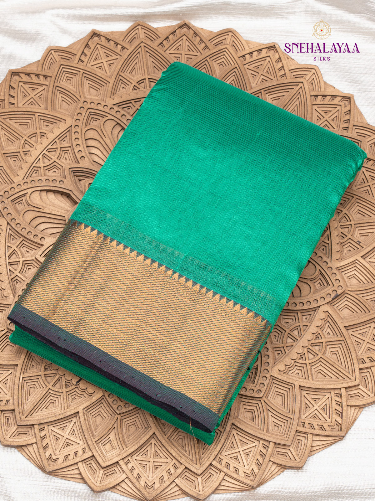 Light Green Mangalagiri Silk Cotton Saree