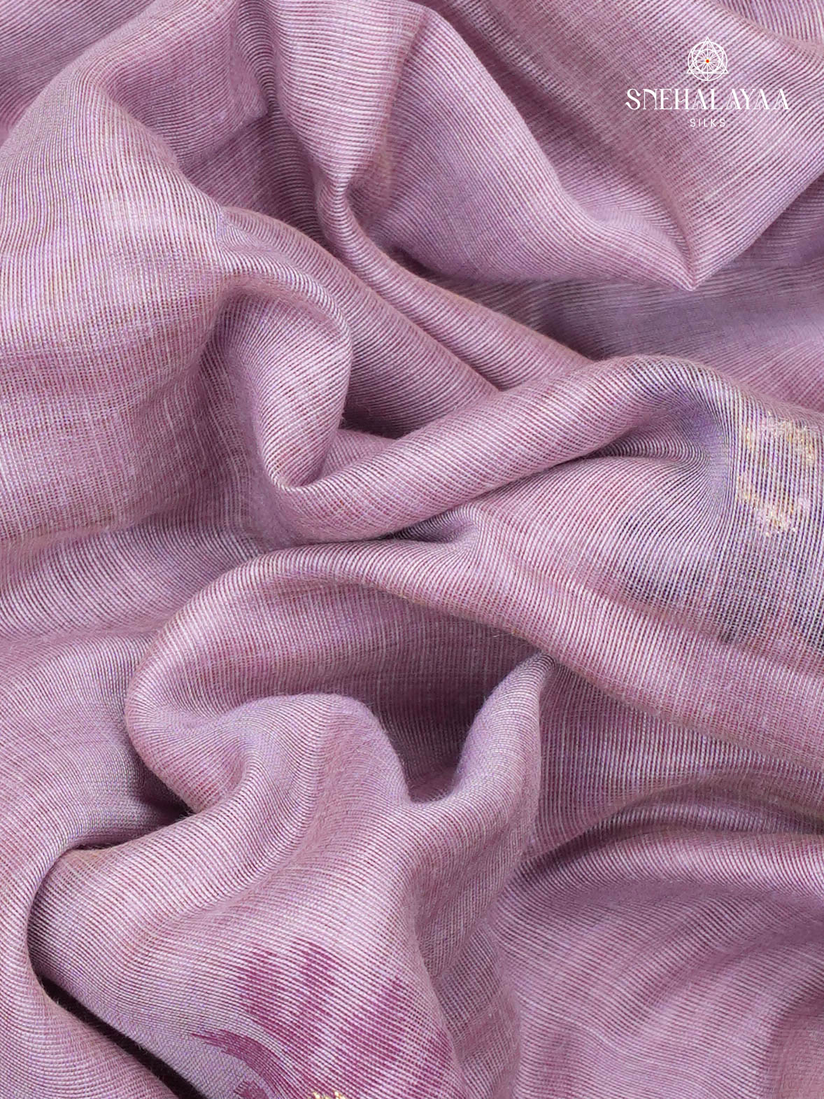 Lavender Munga Cotton Saree