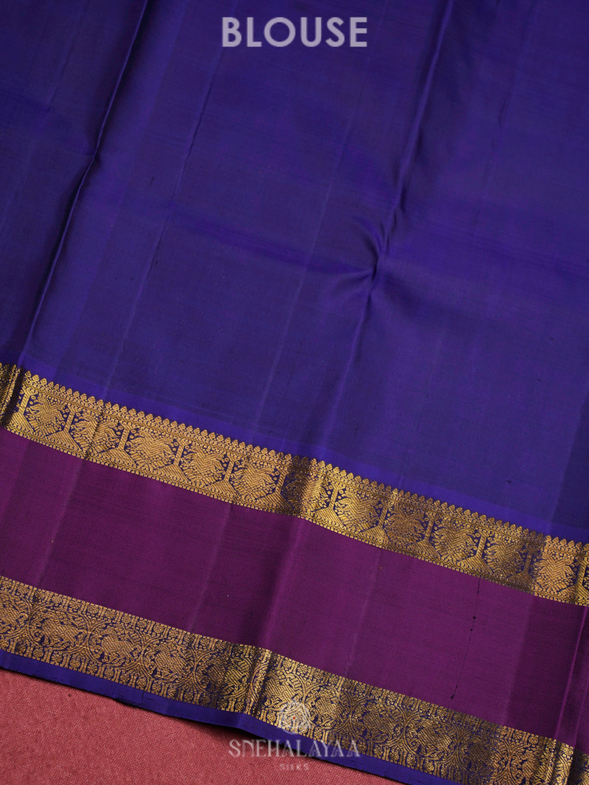 Rust Orange Kanjivaram Silk Saree