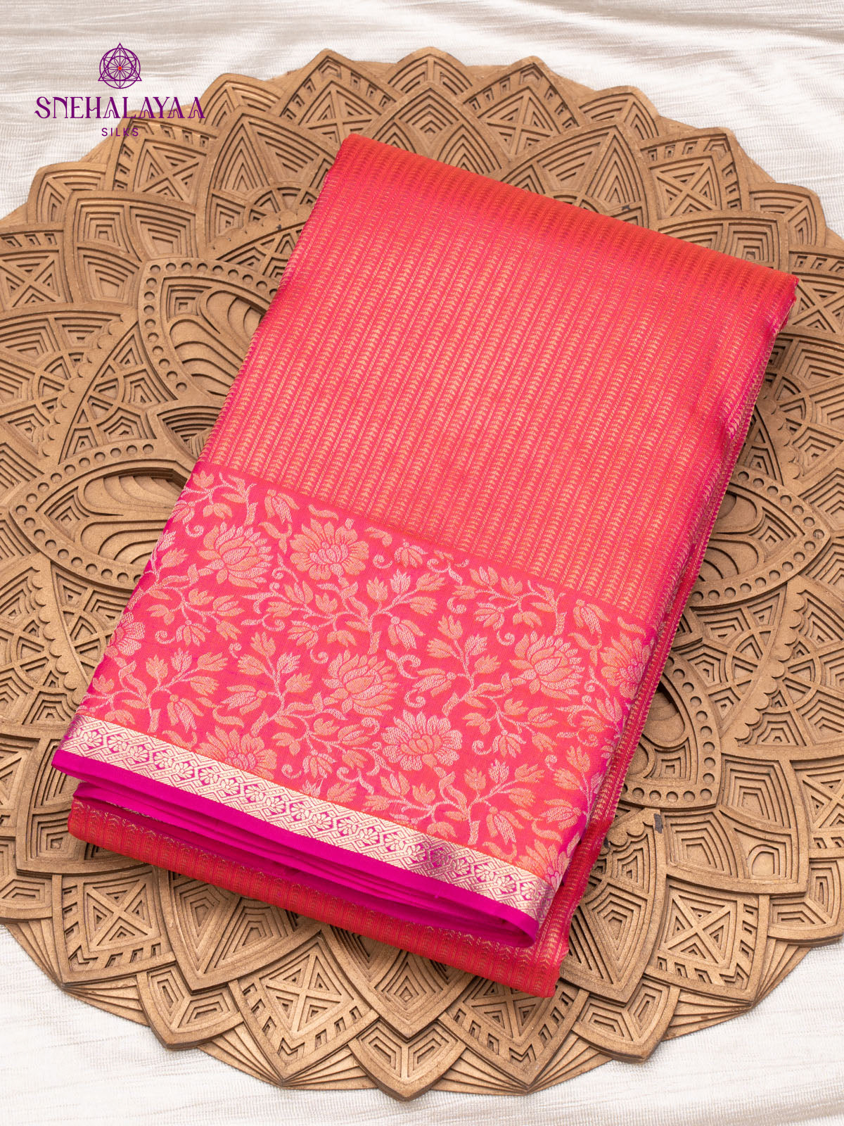 Rani Pink Kanjivaram Silk Saree