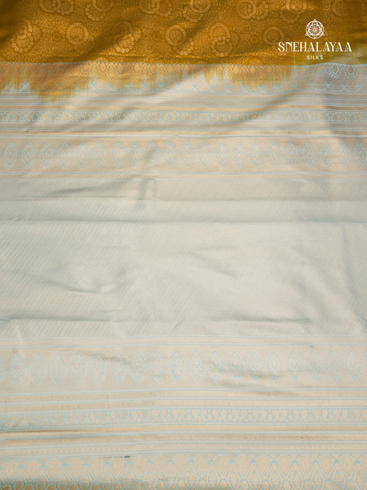 Mustard Yellow Art Silk Saree