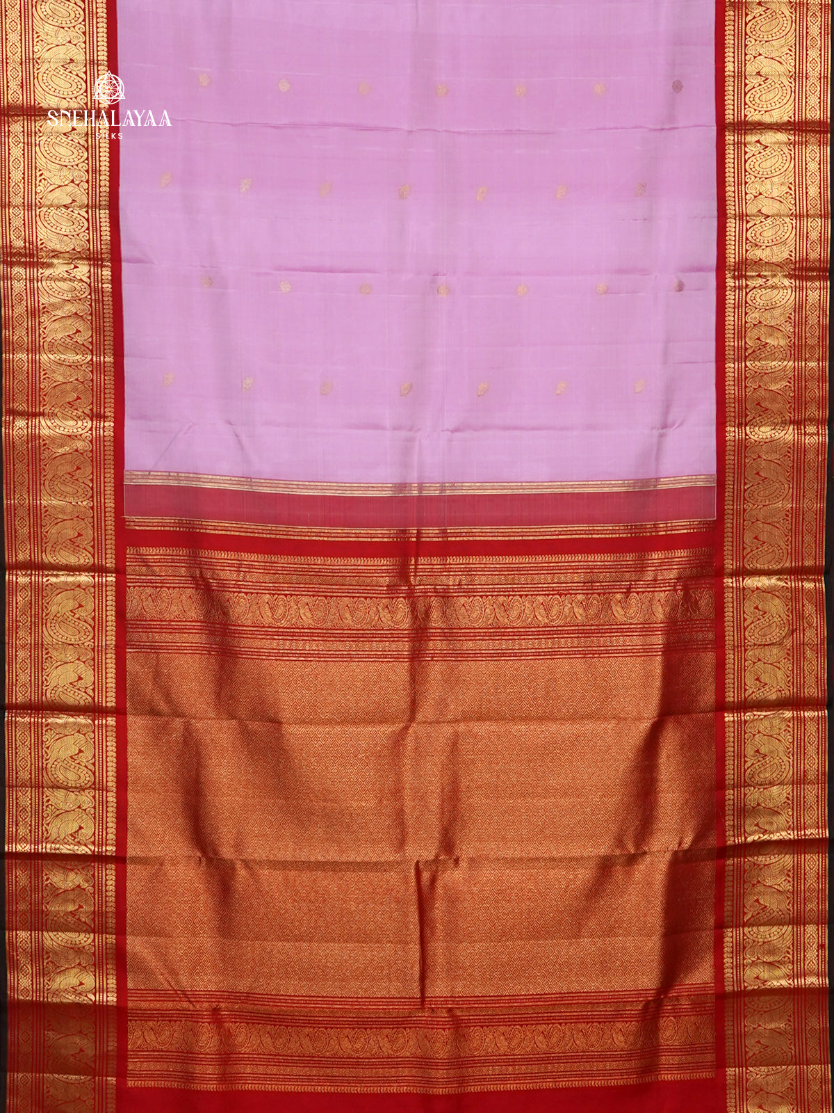 Pale Pink Kanjivaram Silk Saree