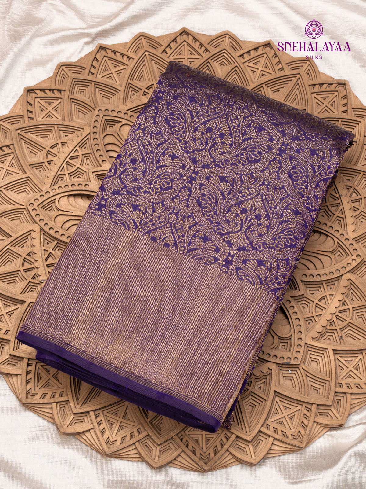 Indigo Kanjivaram Silk Saree