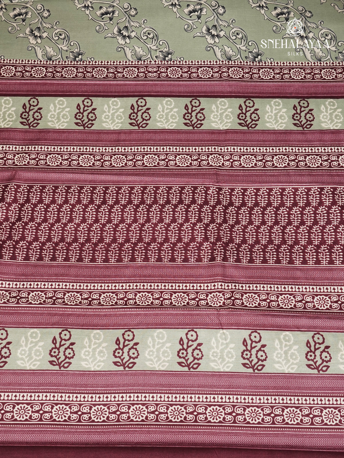 Olive Green Dola Silk Saree