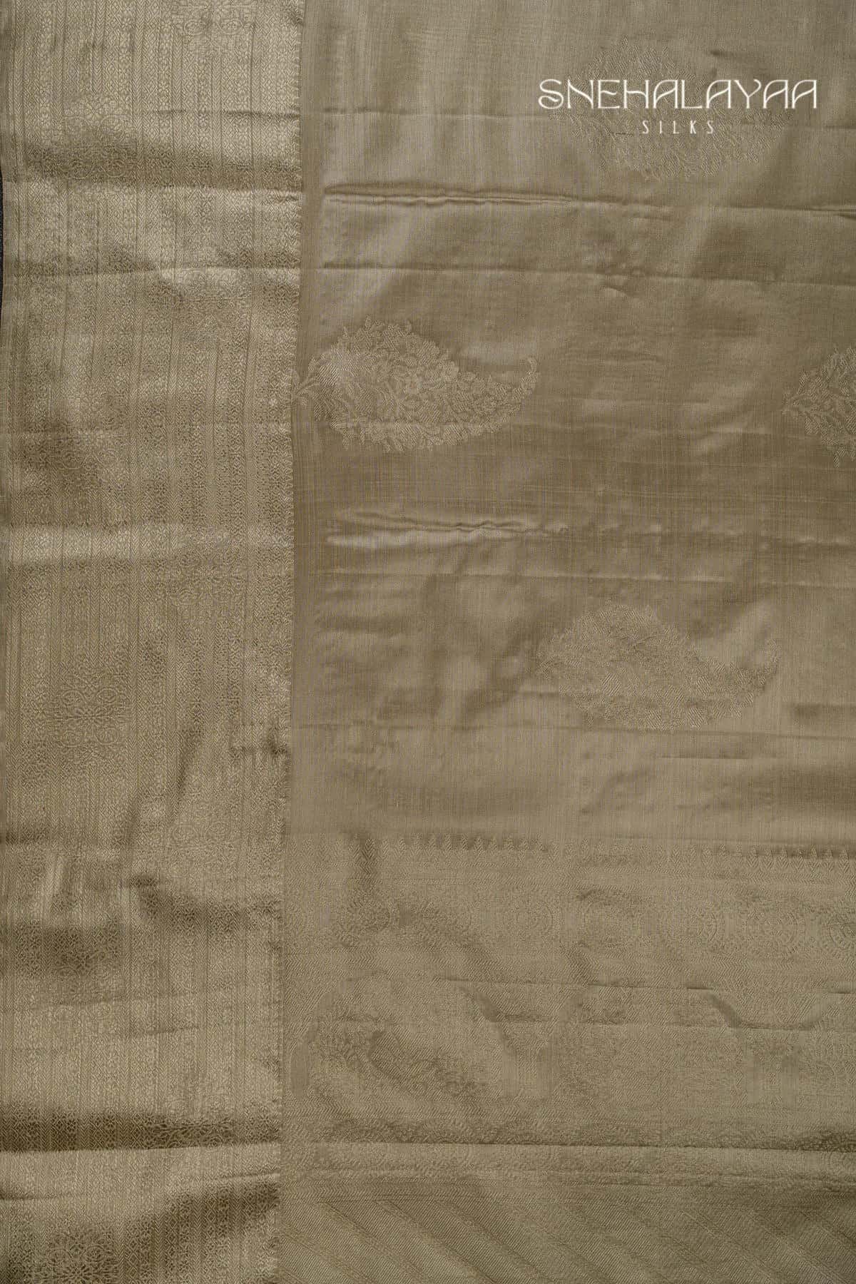 Gold Kancheevaram Tissue Silk Saree