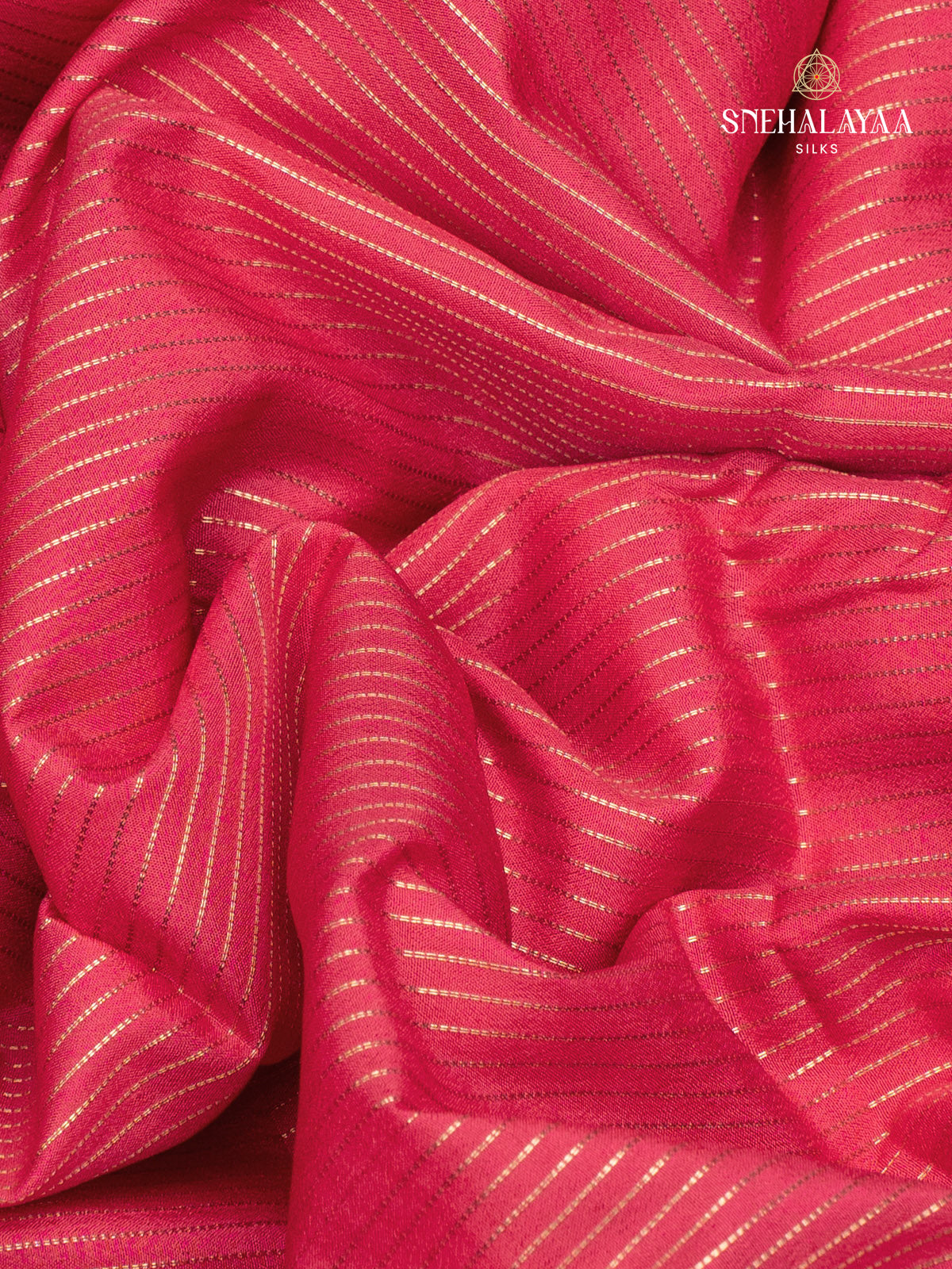 Fluorescent Pink Mysore Silk Saree