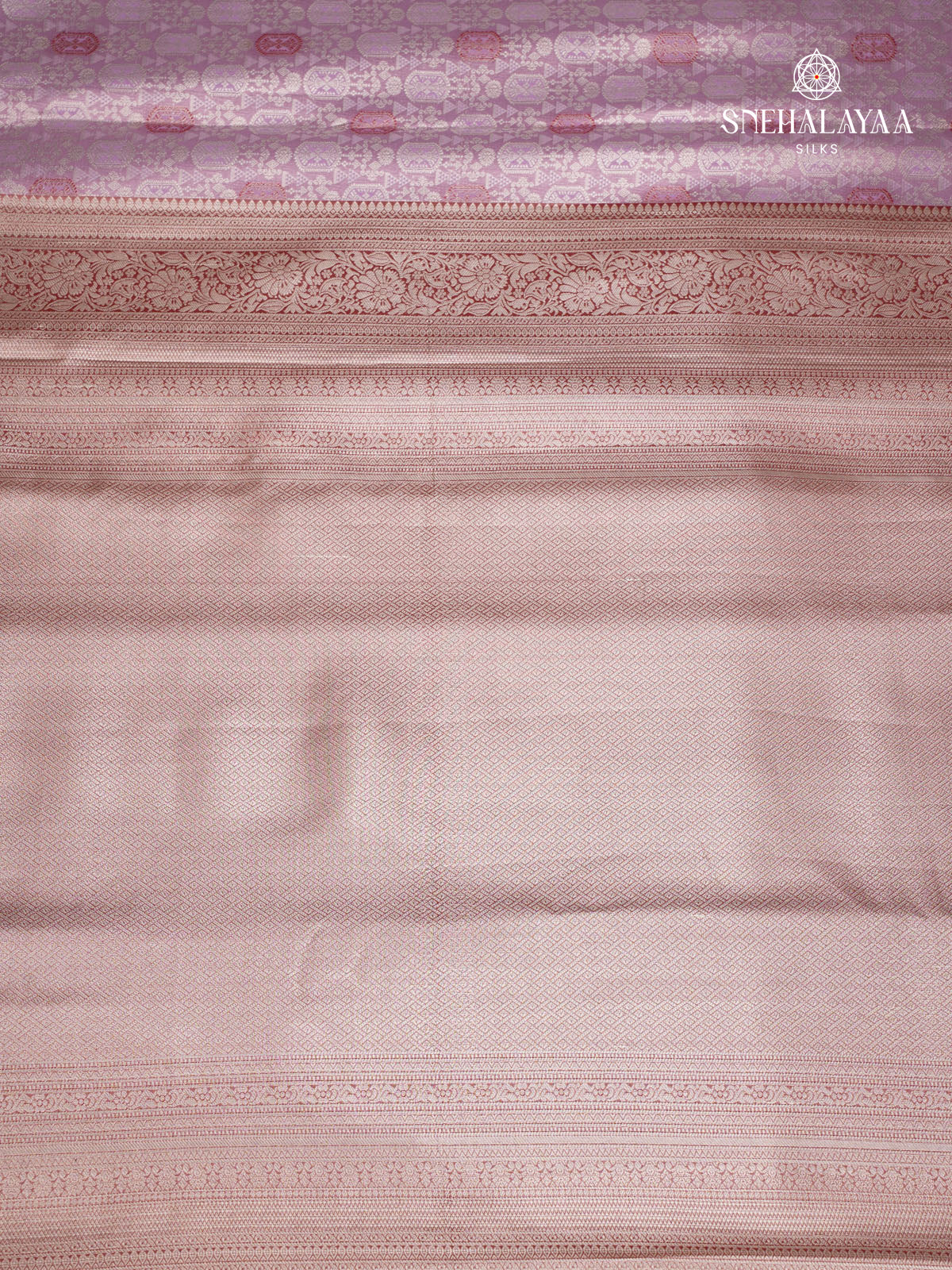 Lavender Art Silk Saree