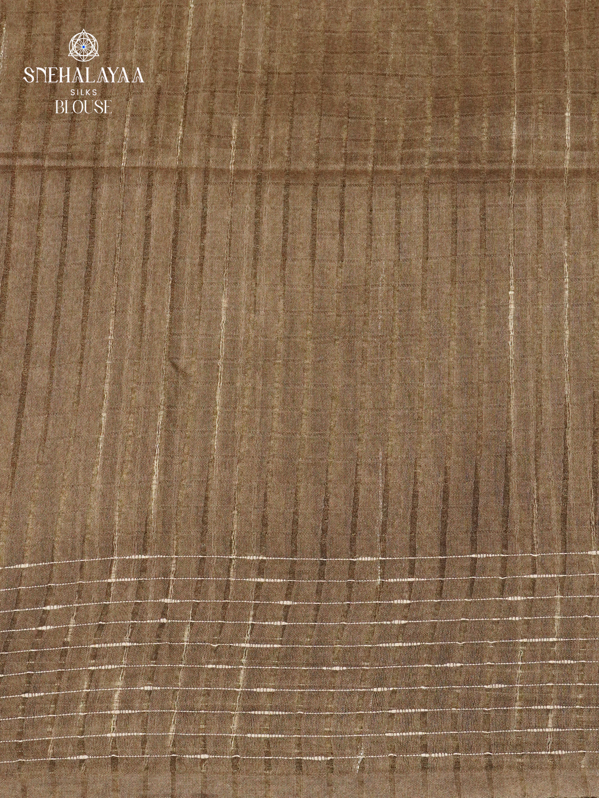 Orange Bamboo Silk Saree