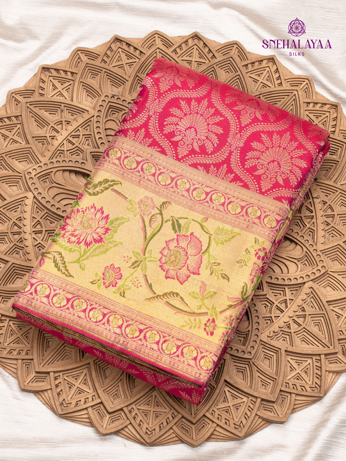 Pink Kanjivaram Silk Saree