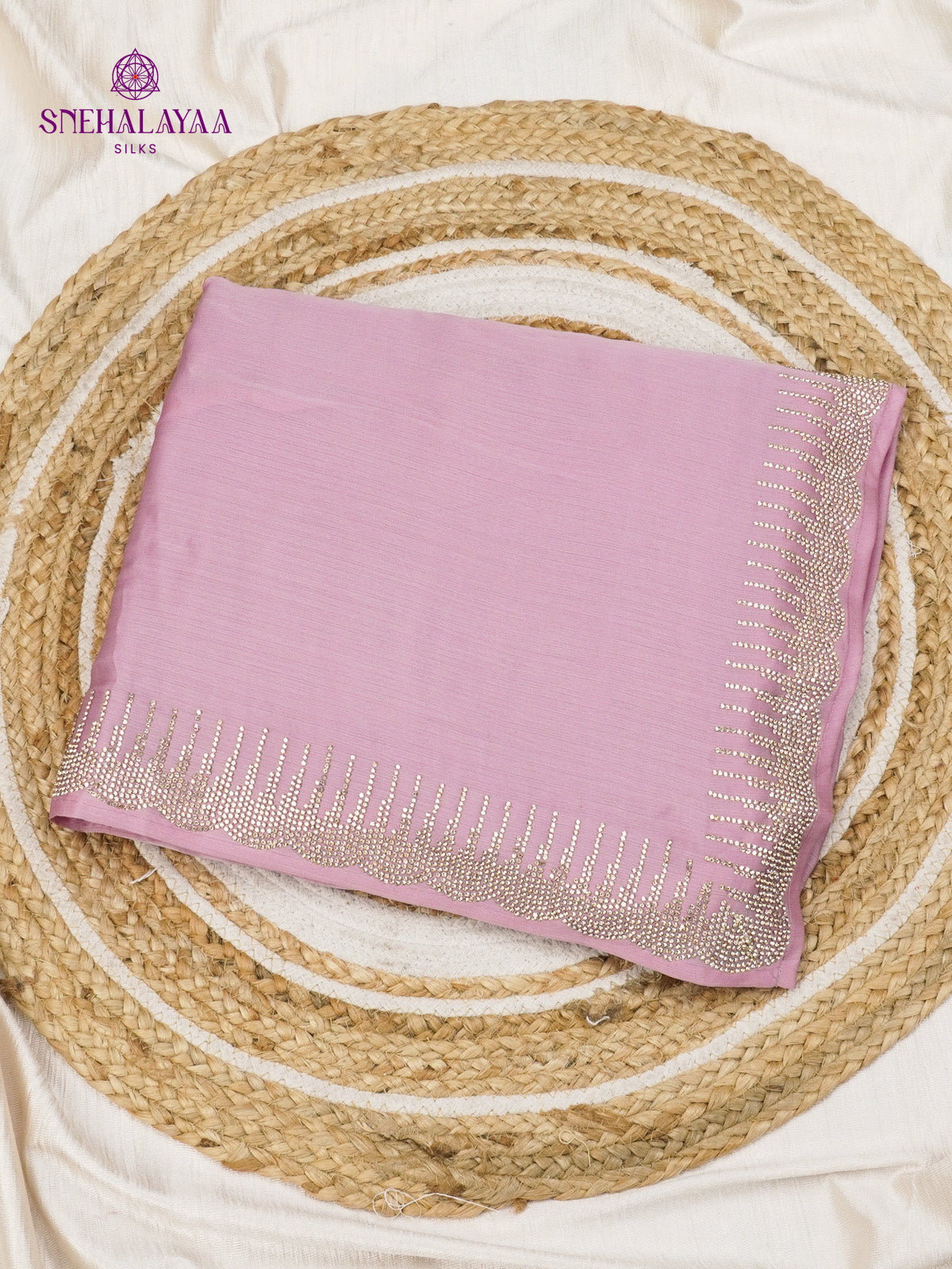 Lavender Designer Saree