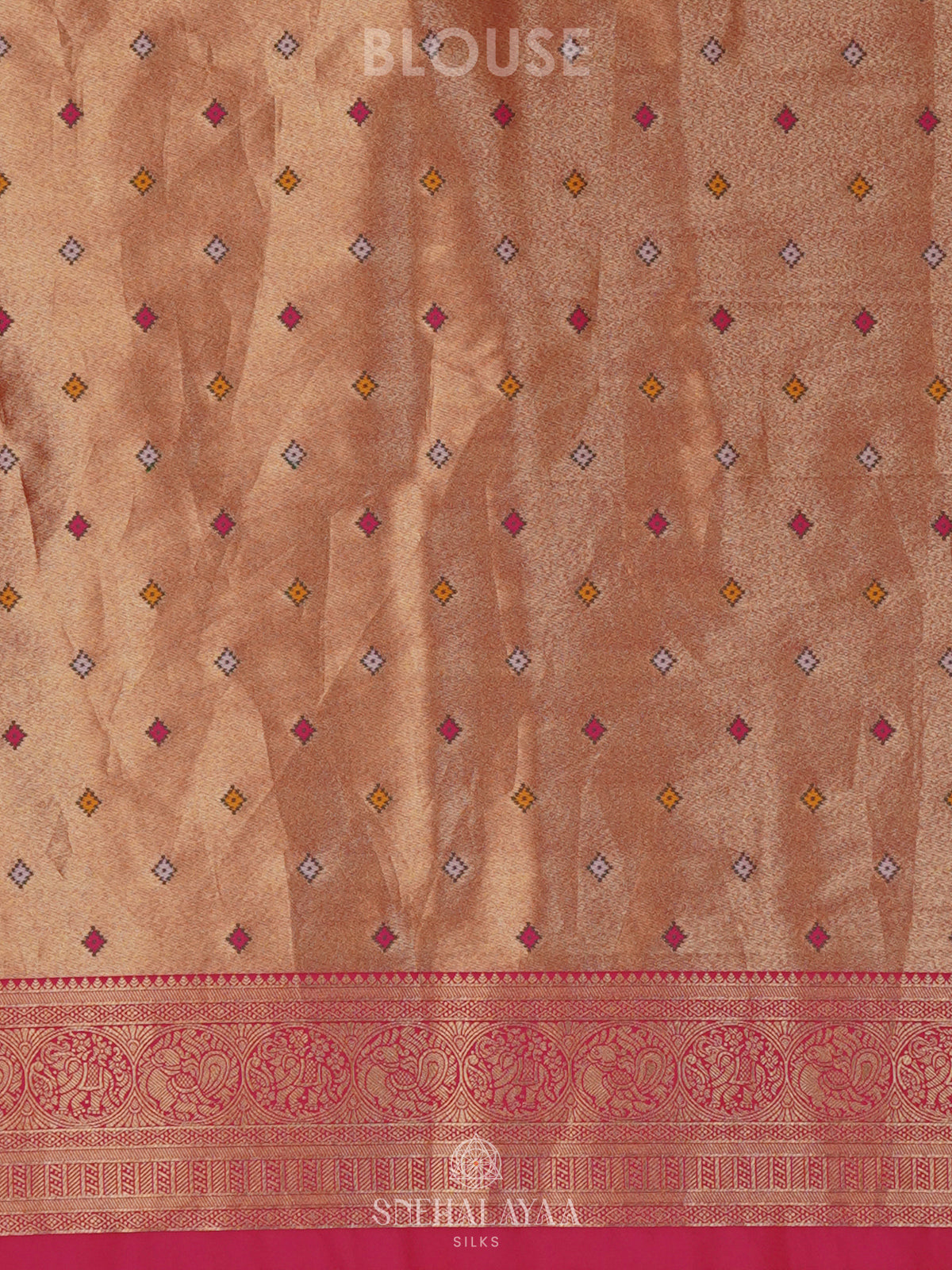 Cream Banaras Patola Silk Saree