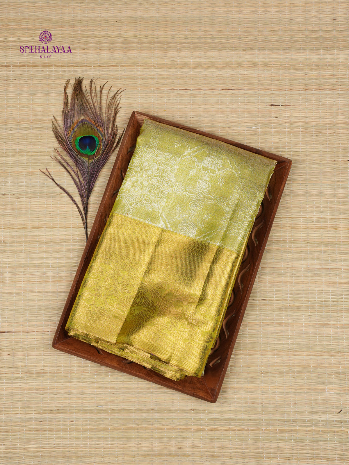 Pista Green Kanjivaram Silk Saree