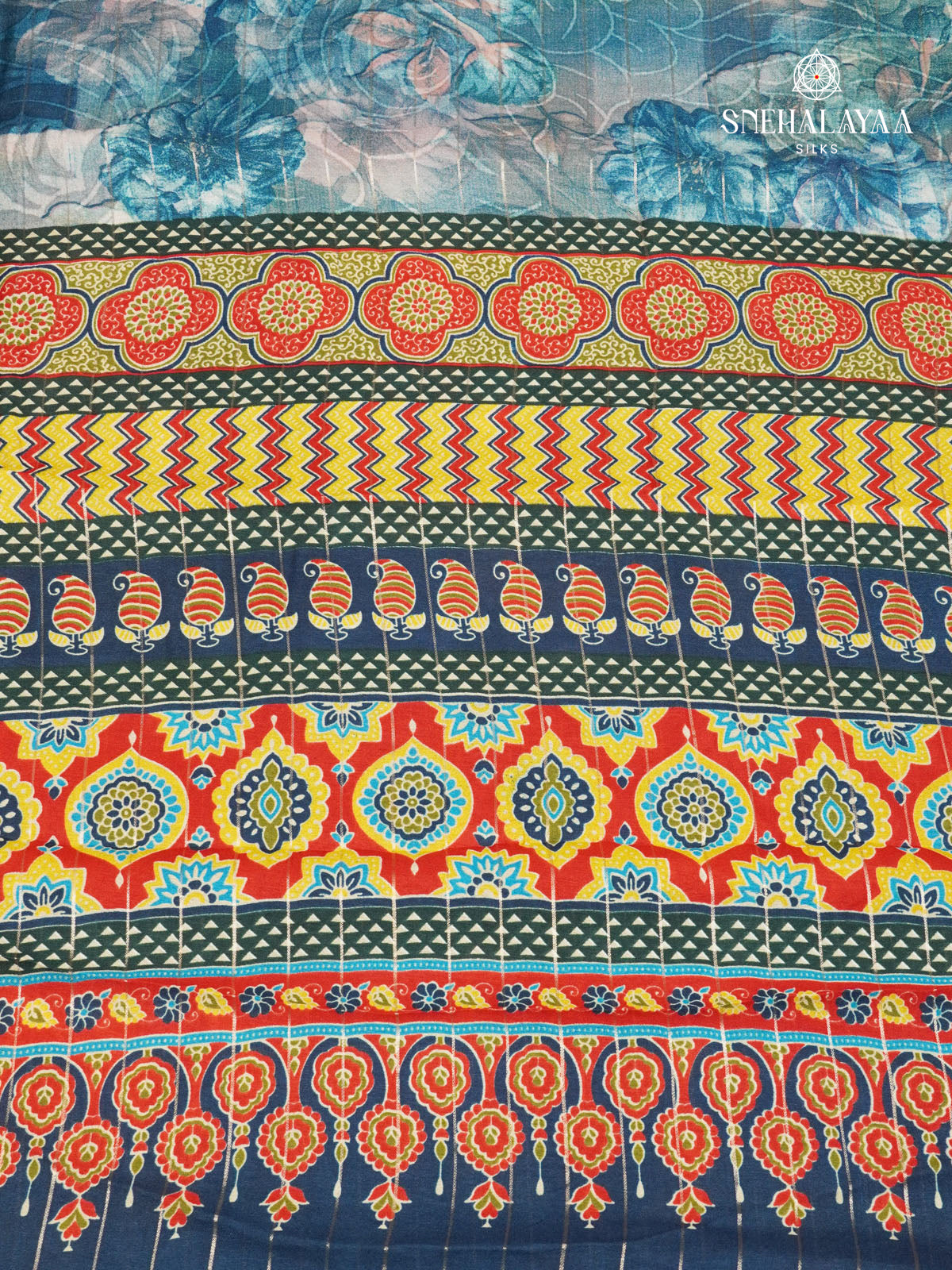 Blue Dola Silk Saree