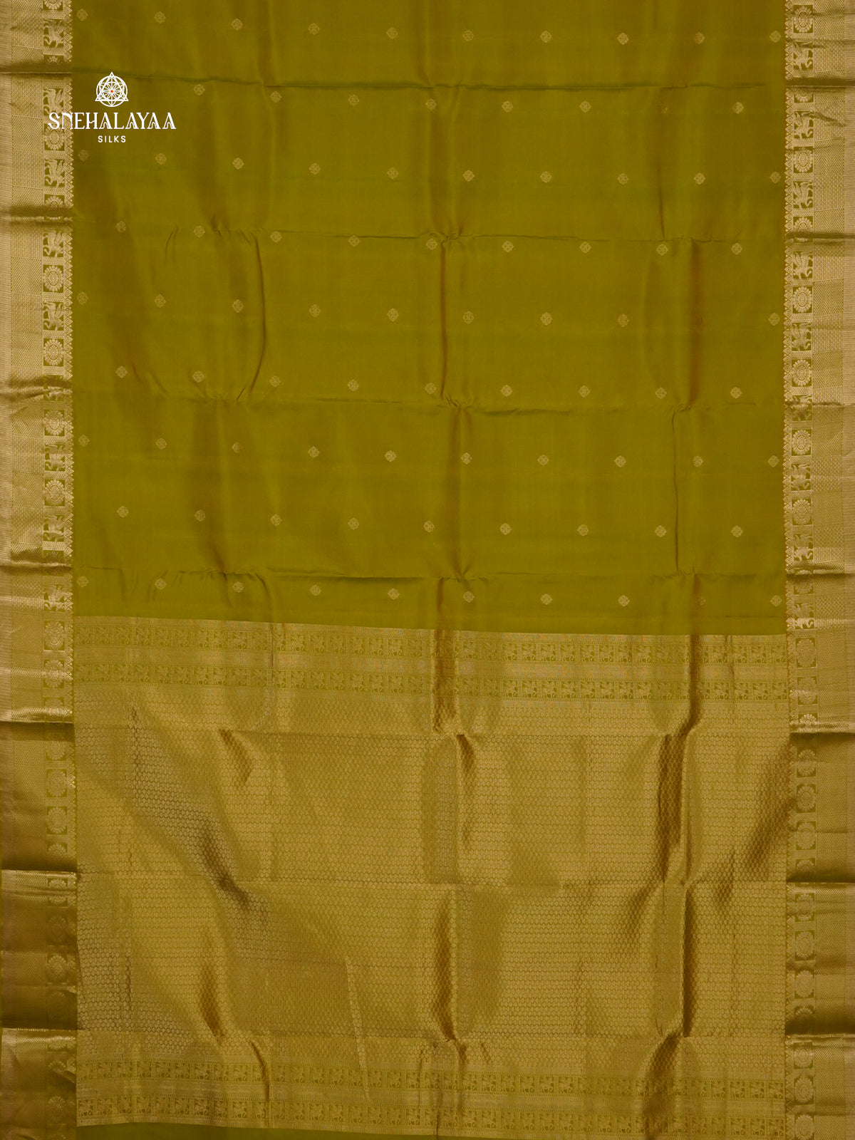Mehandi Green Kanjivaram Silk Saree