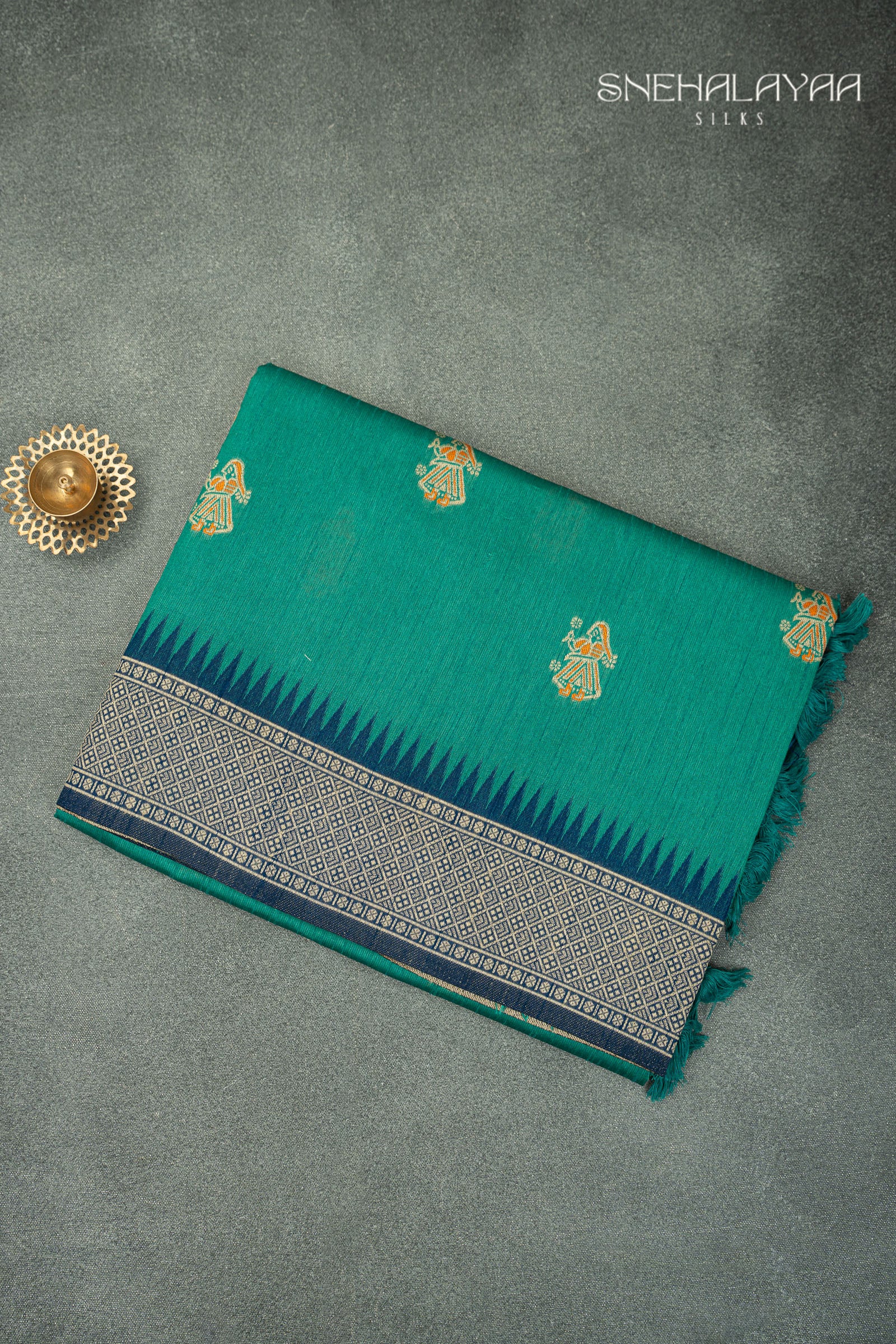 Green Raw Silk Saree