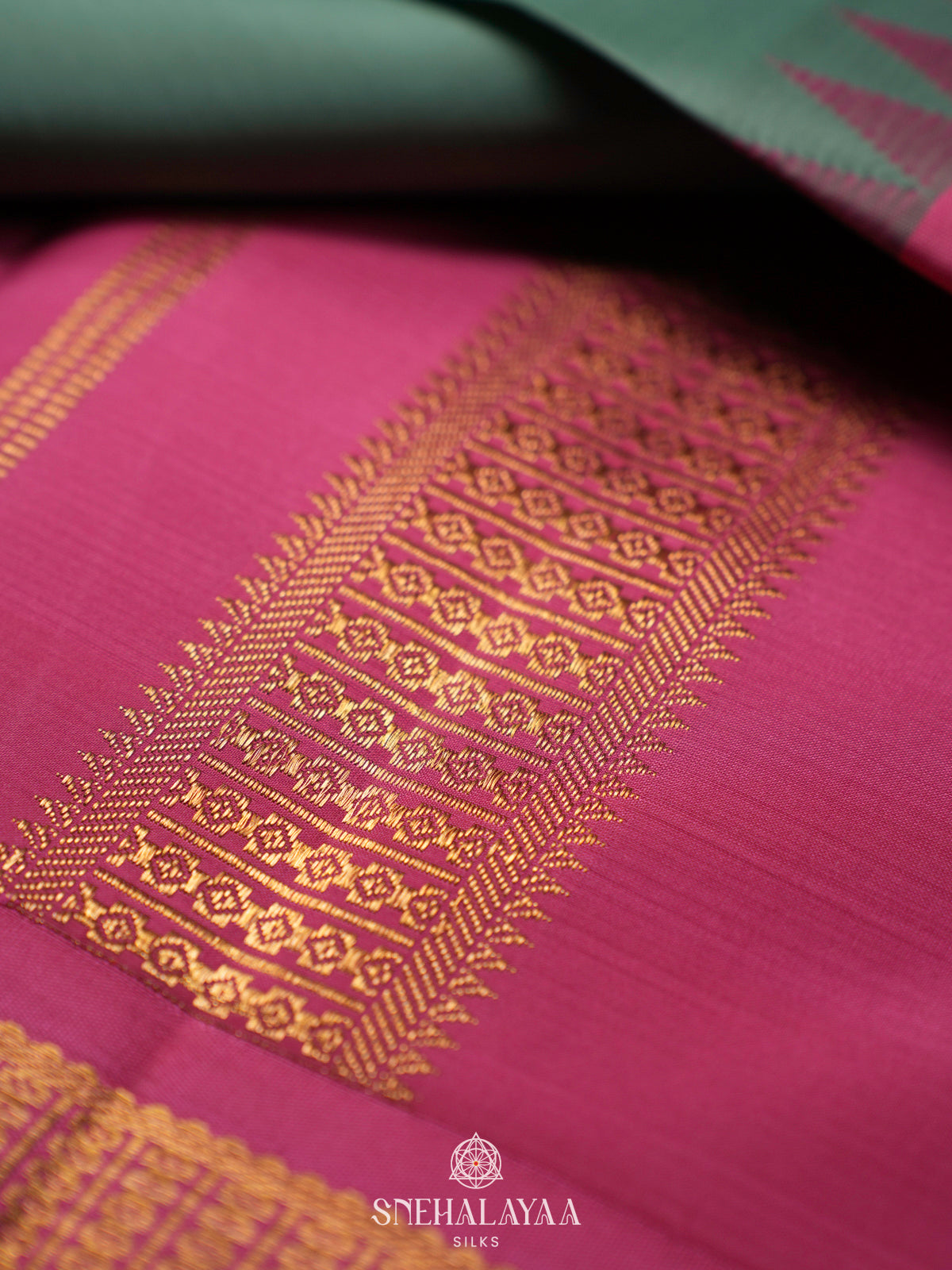 Sage Green Kanjivaram Silk Saree