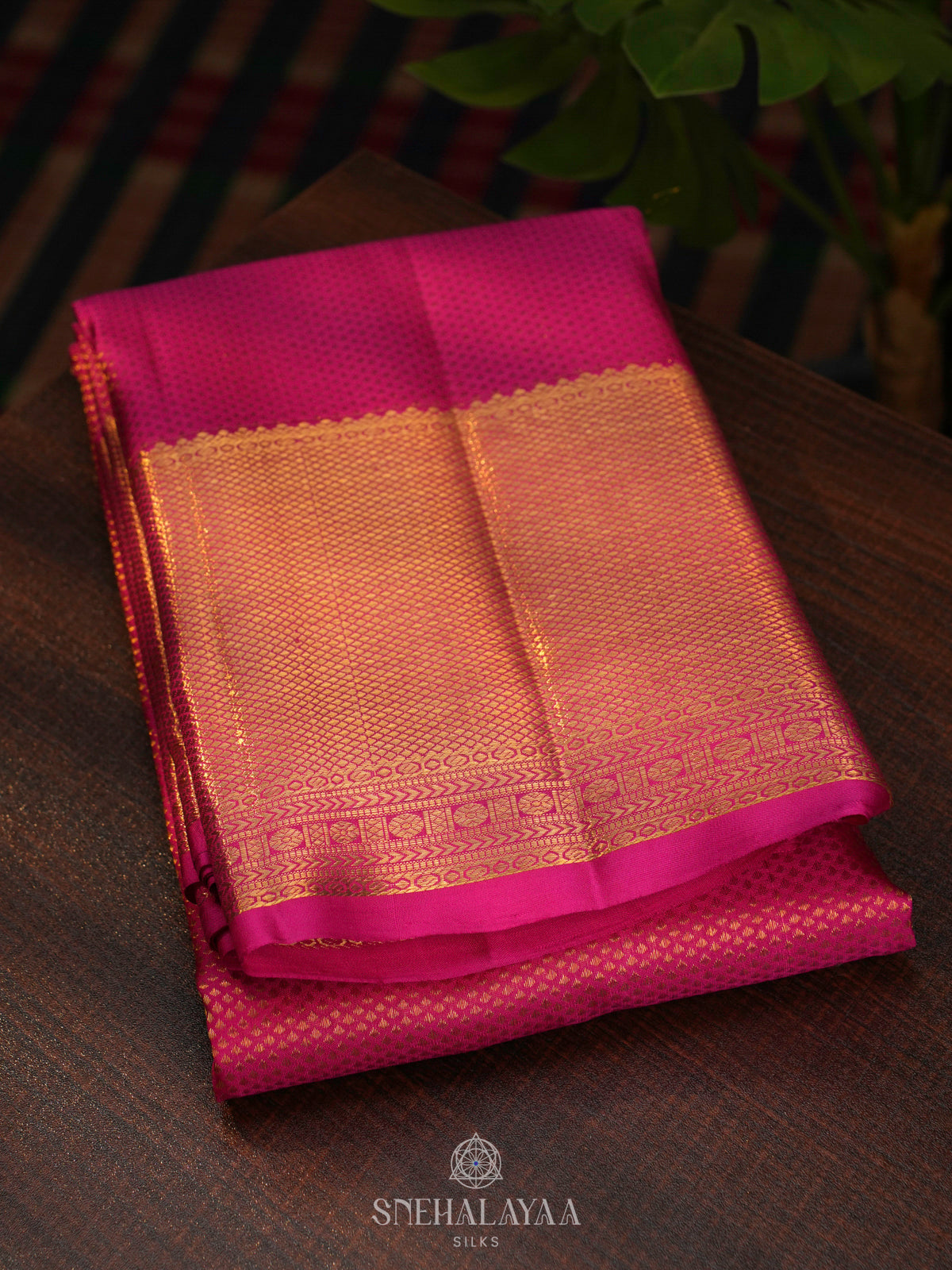 Pink Kanjivaram Silk Saree