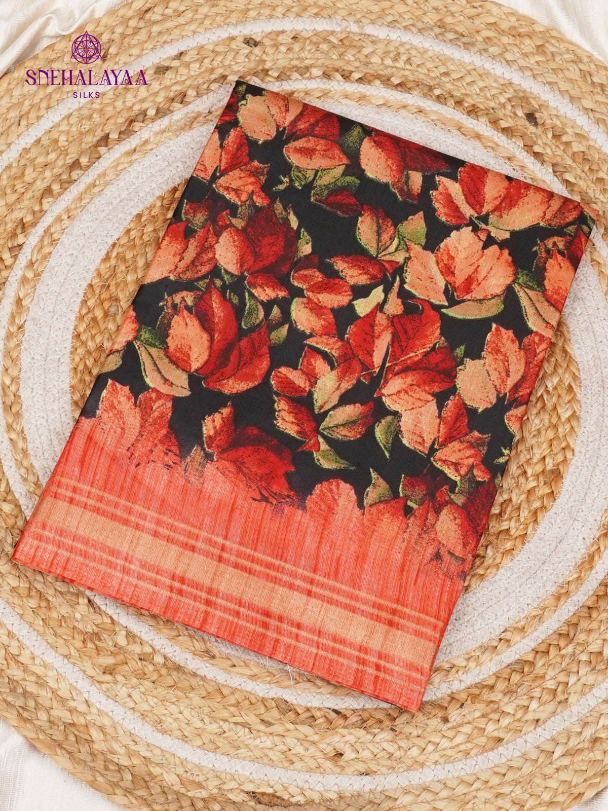 Peach Dola Silk Saree