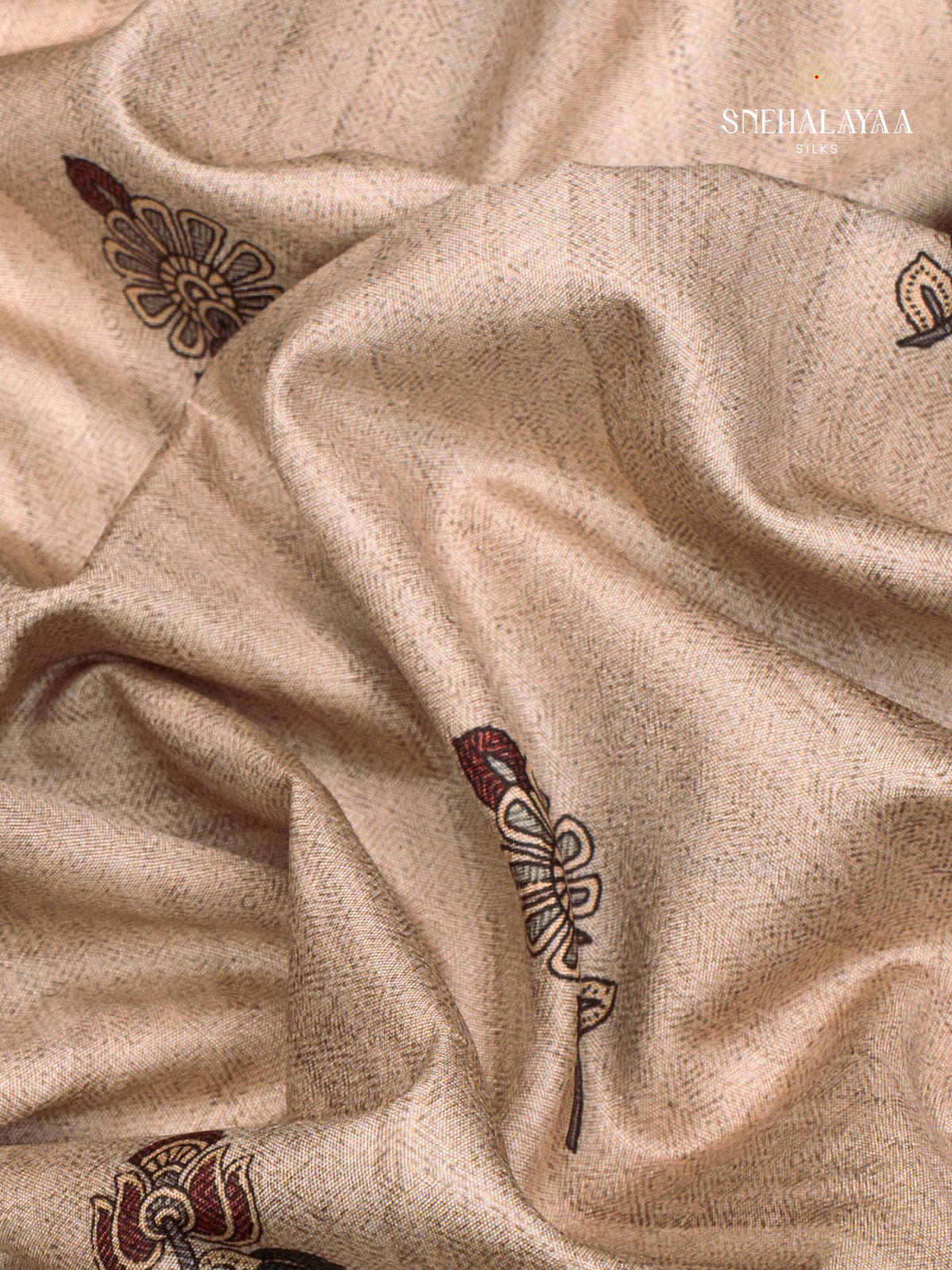Pale Brown Dola Saree