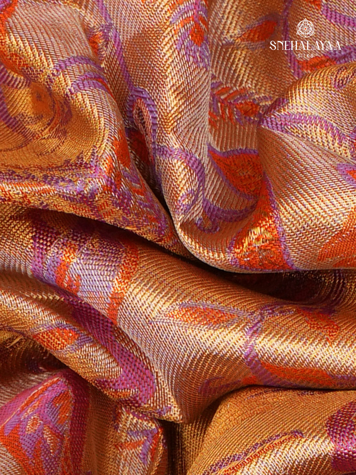 Golden Kanjivaram Tissue Saree