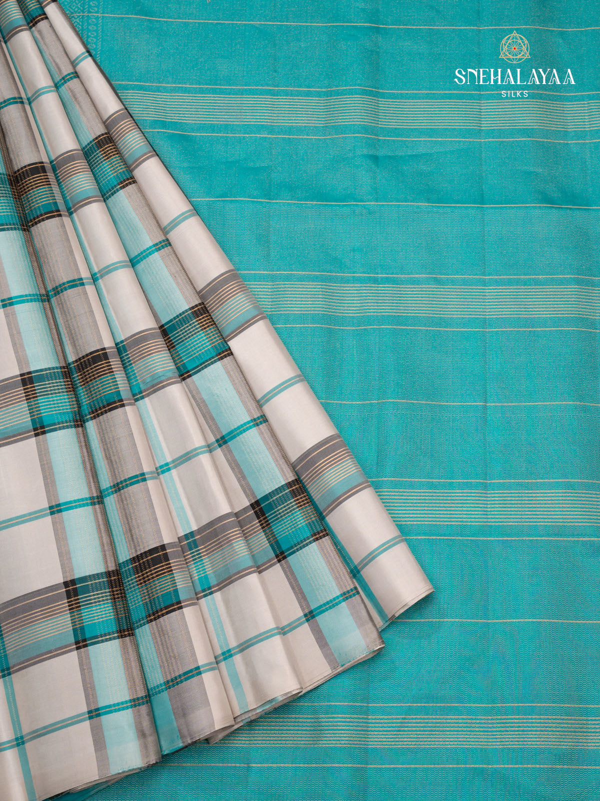 White Kanjivaram Soft Silk Saree