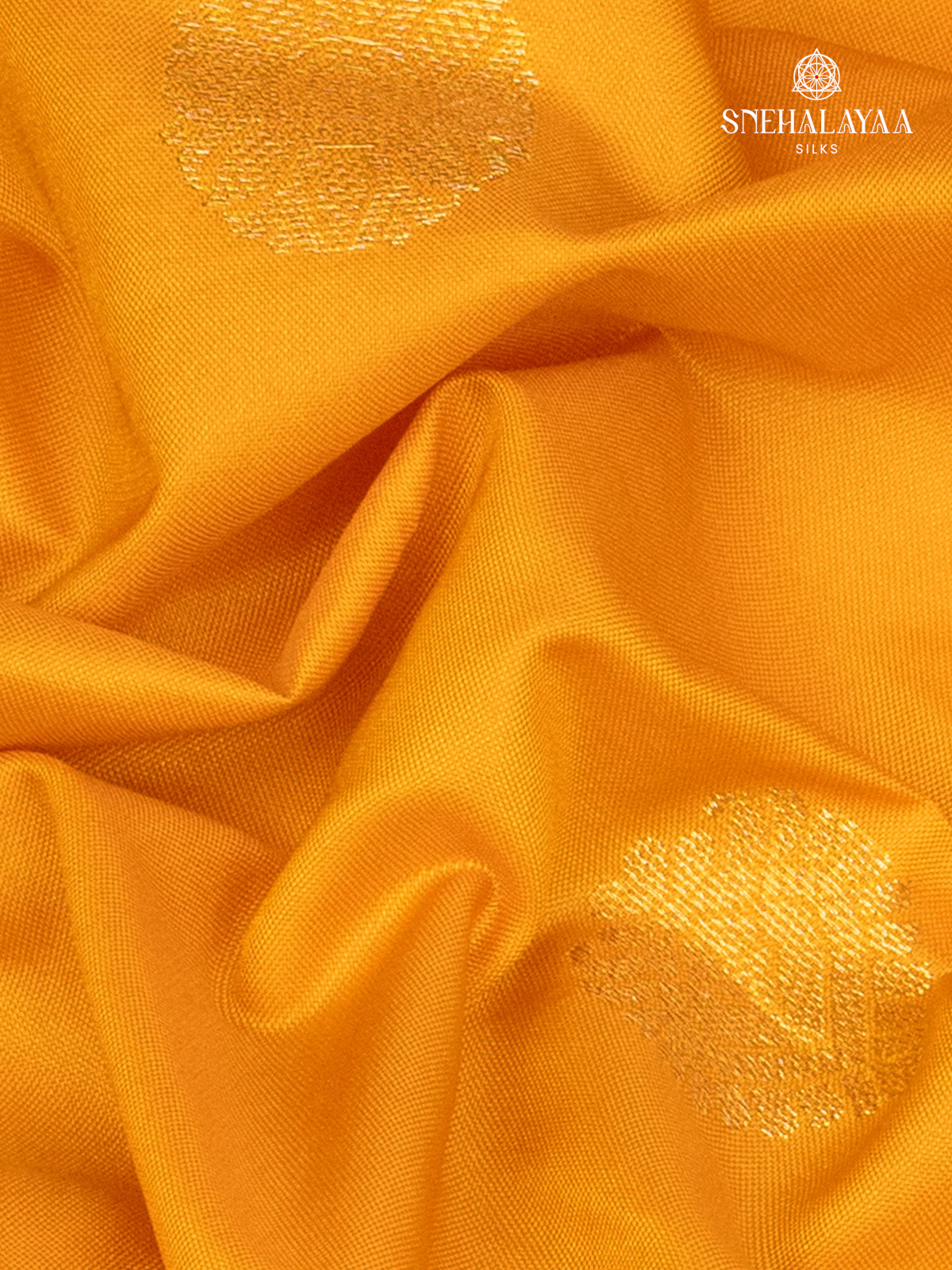 Mustard Yellow Gadwal Silk Saree