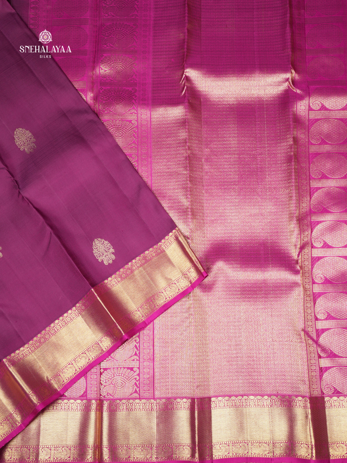 Purple Kanjivaram Silk Saree