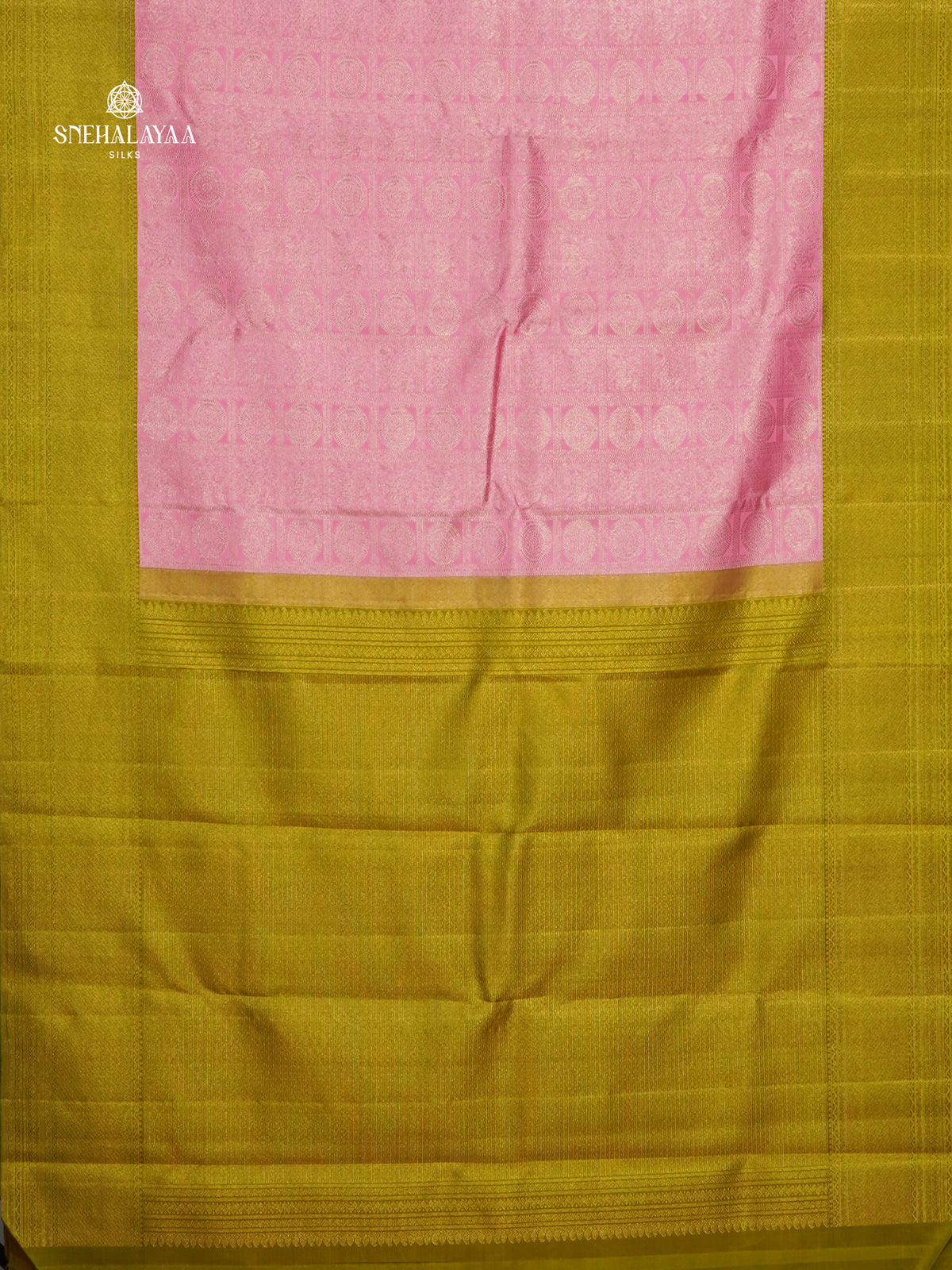 Pastel Pink Kanjivaram Silk Saree