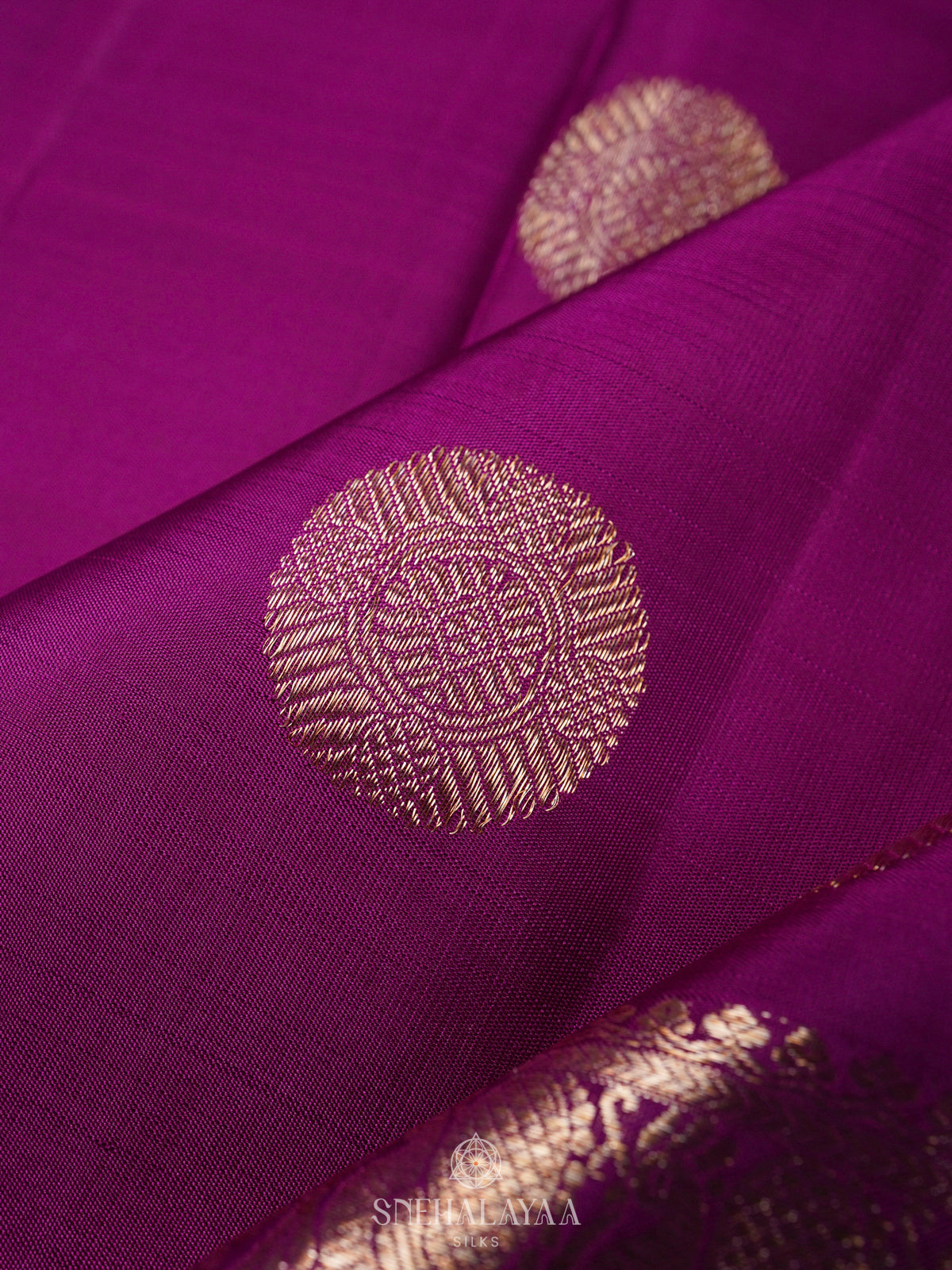 Magenta Kanjivaram Silk Saree