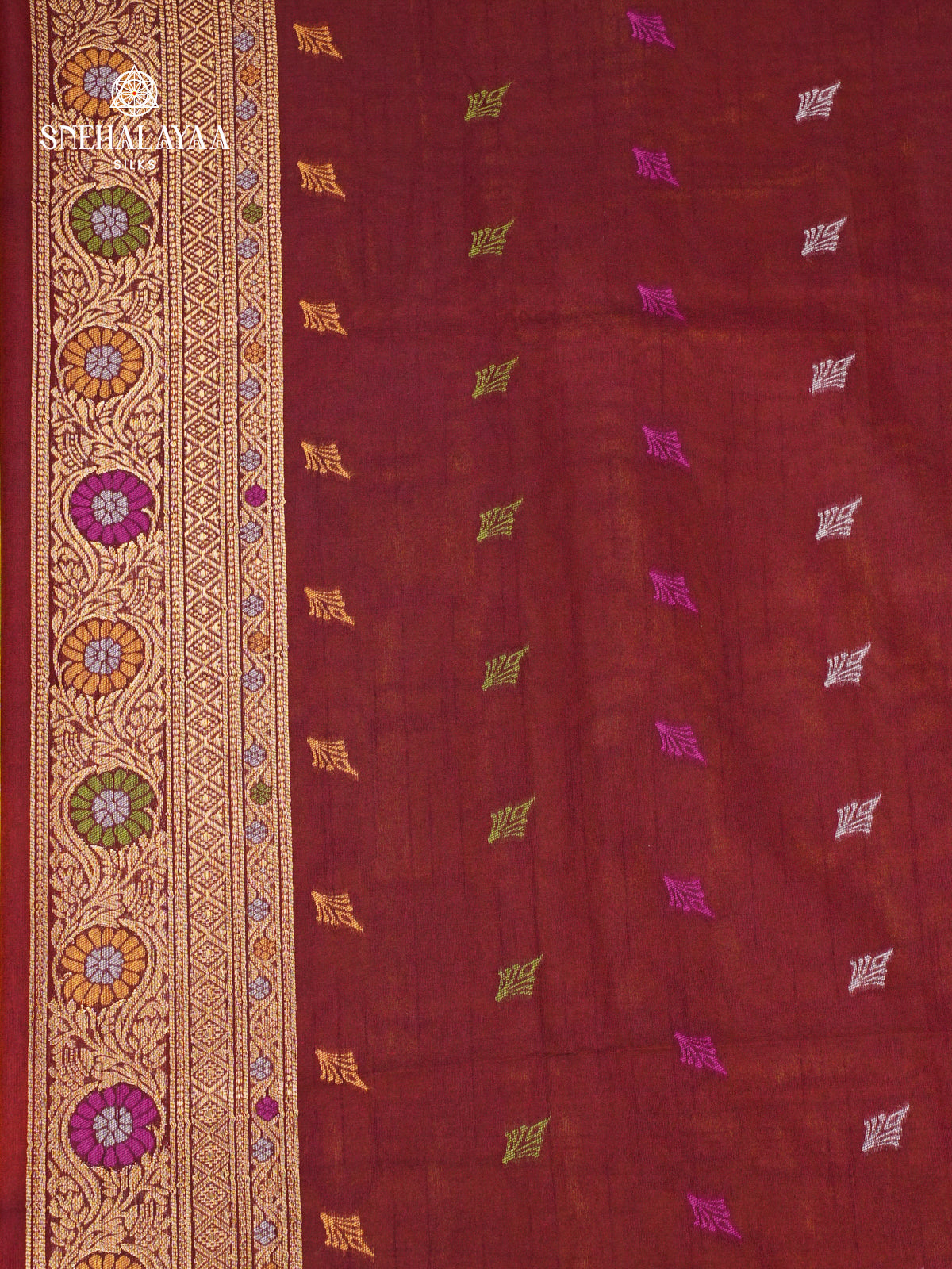 Mango Yellow Ikat Saree