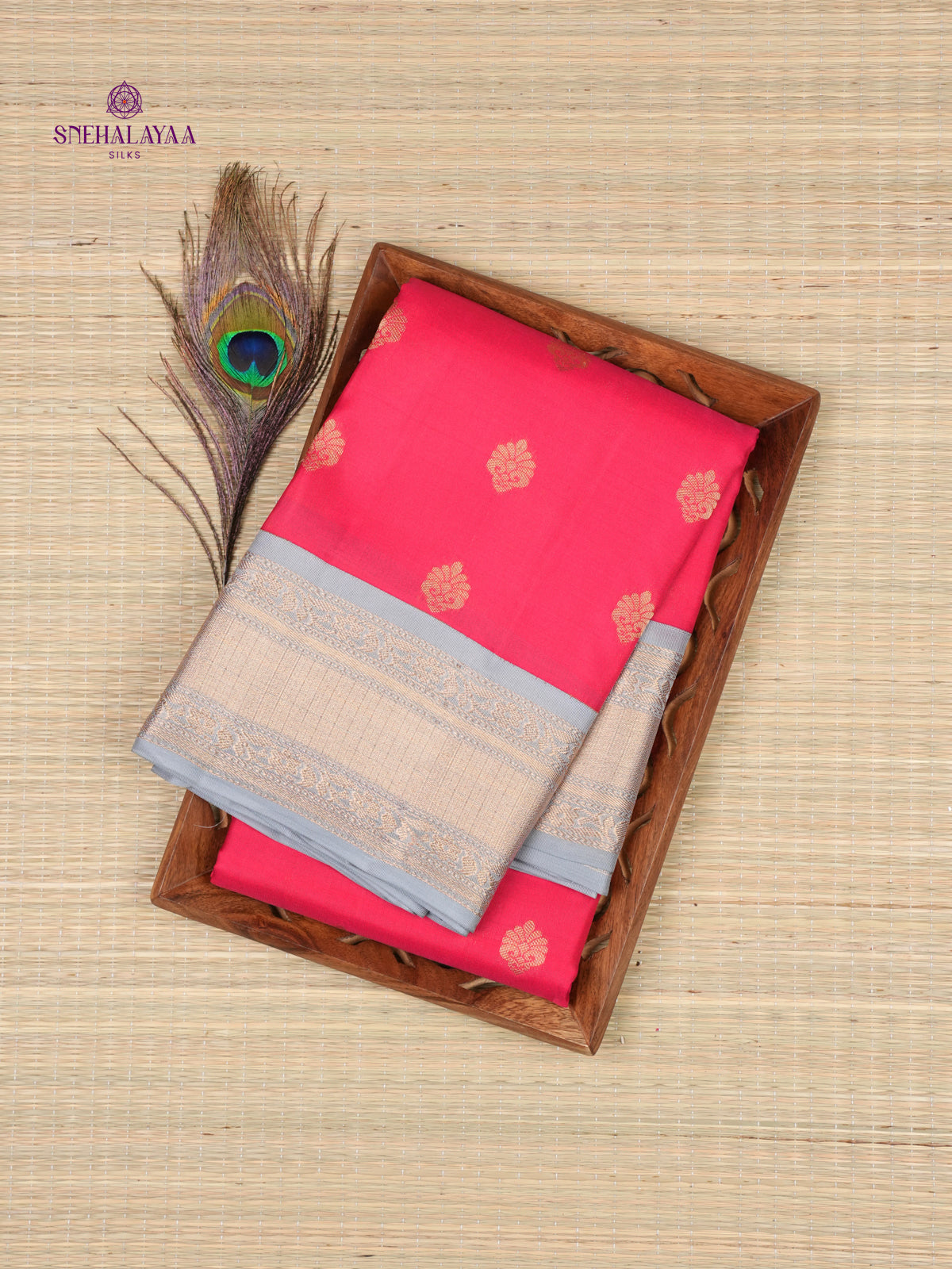 Pink Kanjivaram Silk Saree
