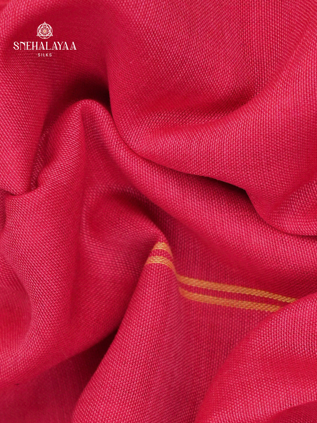 Rose Pink Narayanpet Cotton Saree without Blouse