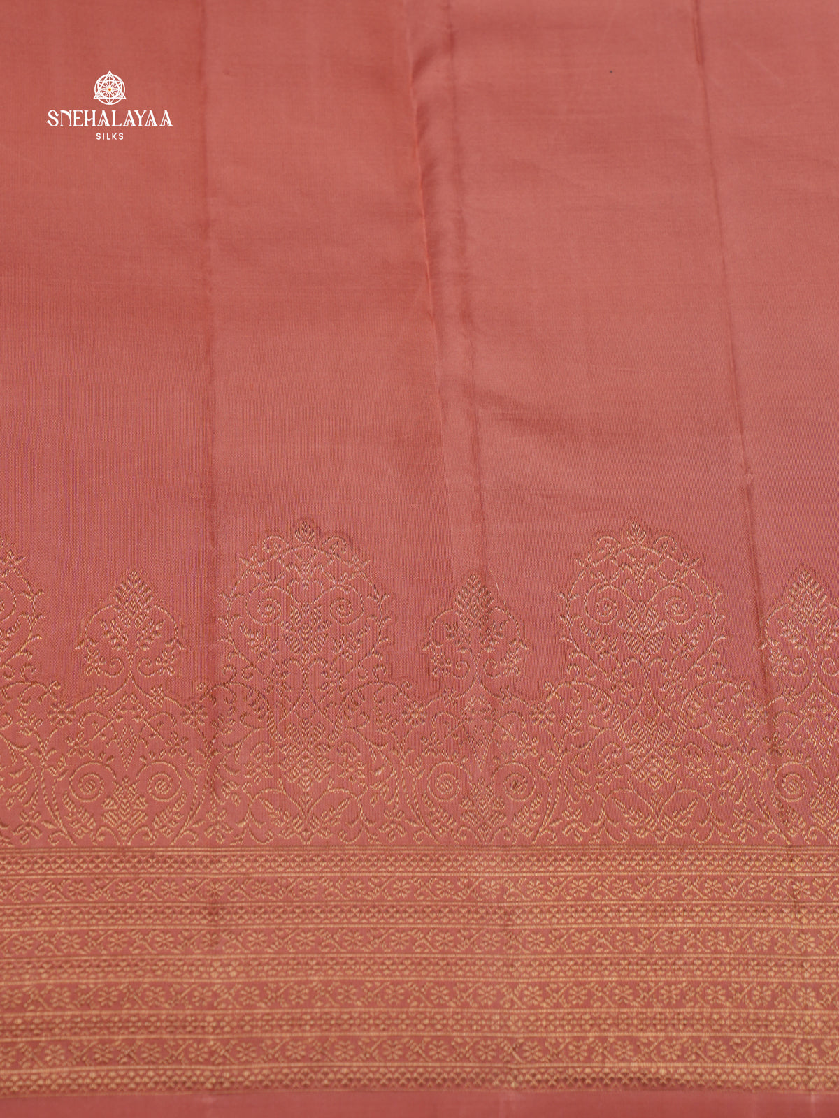 Peach Kanjivaram Silk Saree
