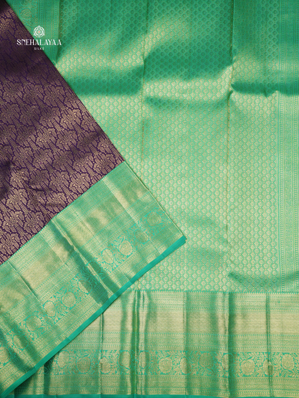 Purple Kanjivaram Silk Saree