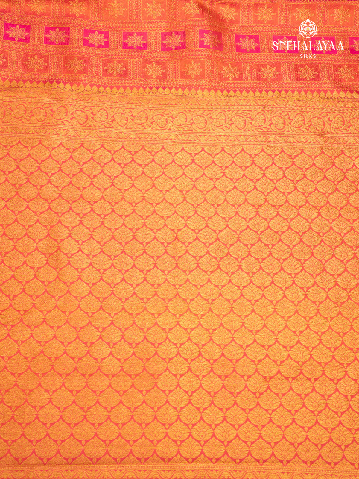 Orange Kanjivaram Silk Saree
