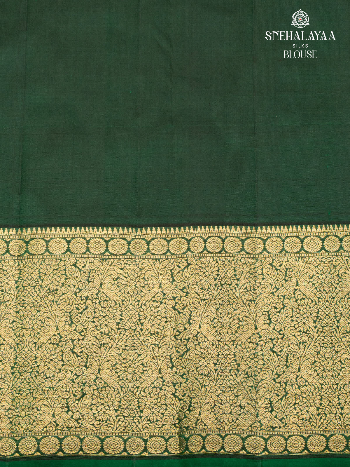 Bottle Green Kanjivaram Silk Saree