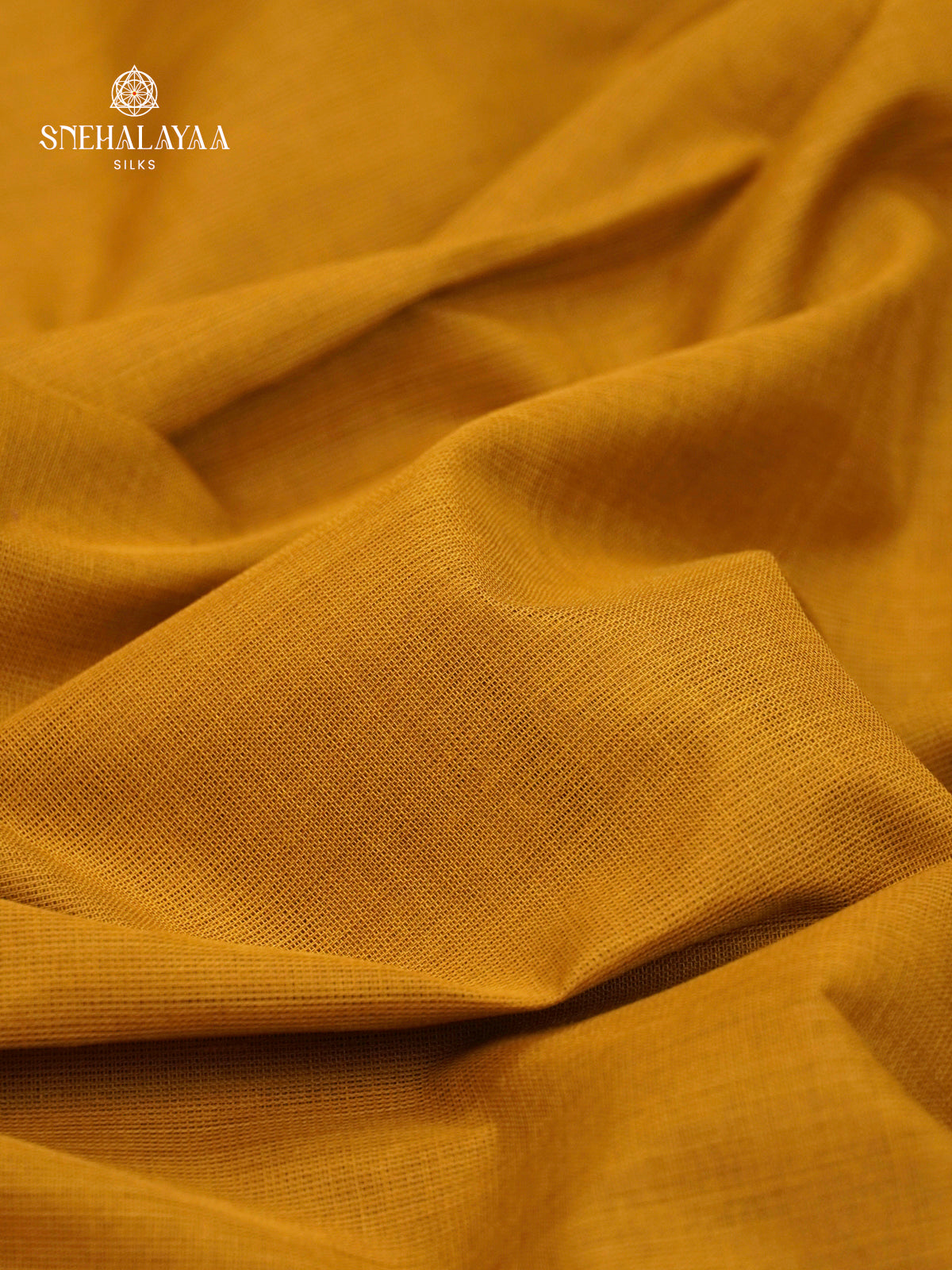 Mustard Yellow Chettinad Cotton Saree
